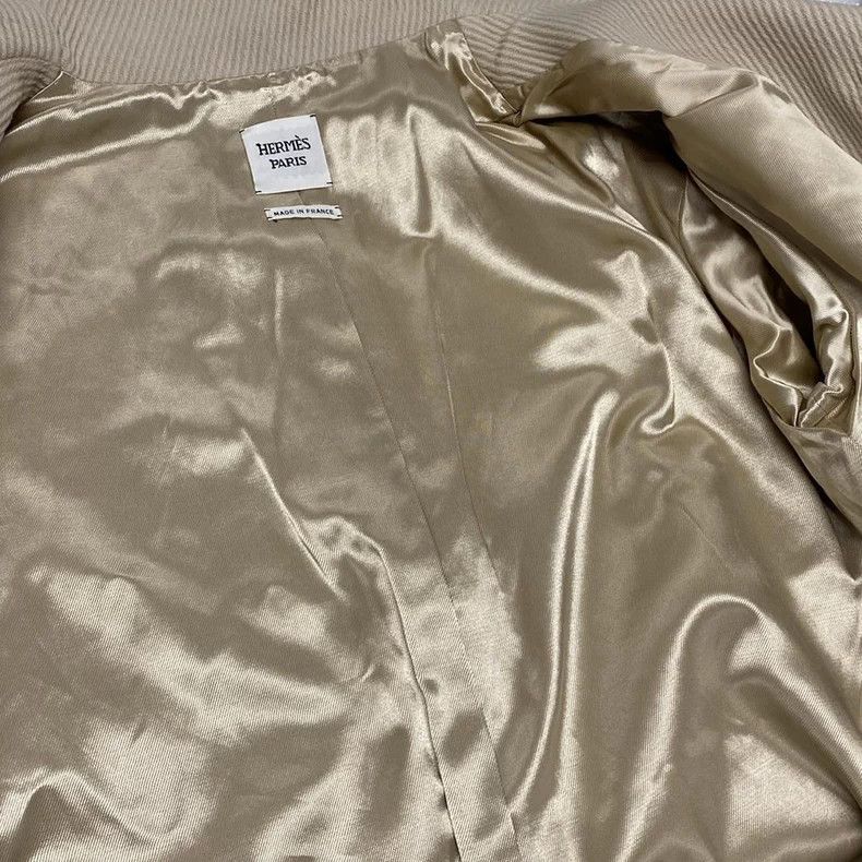 Hermes Hermes Beige Wool Coat Size 34 Size US XXS / EU 40 - 5 Thumbnail