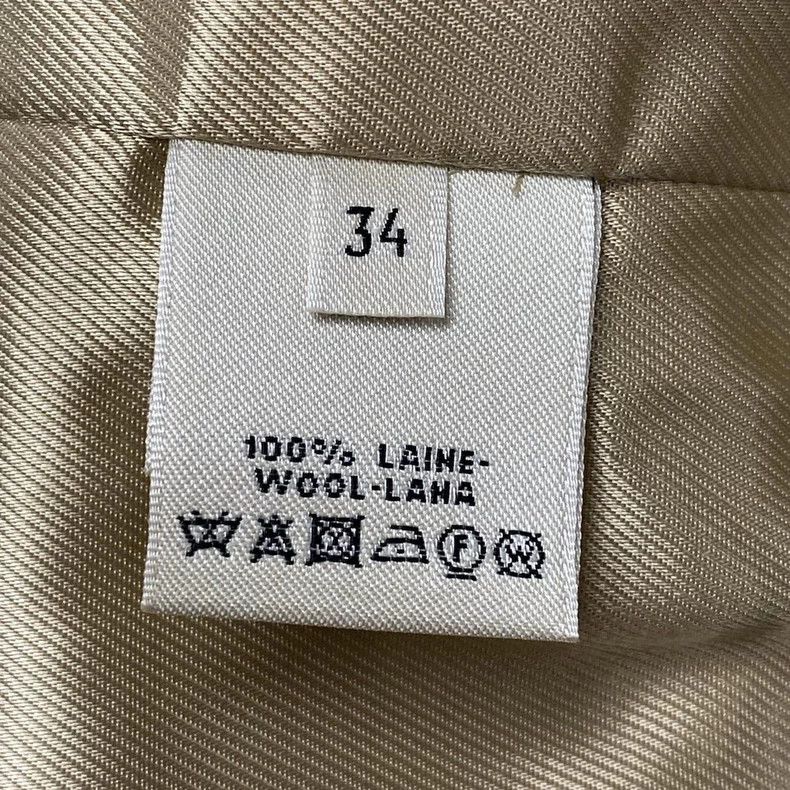 Hermes Hermes Beige Wool Coat Size 34 Size US XXS / EU 40 - 7 Thumbnail