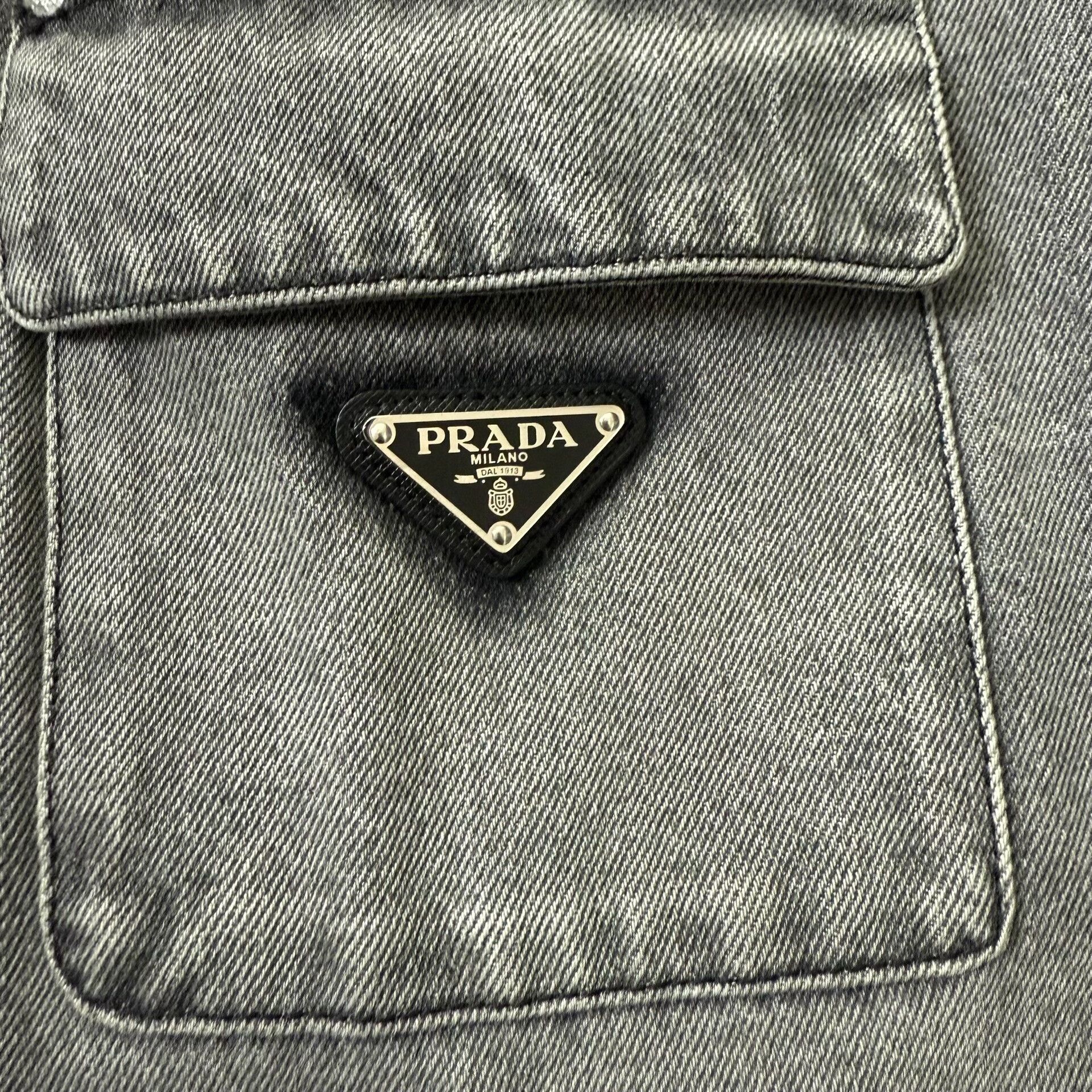 Prada Prada 2024 Washed Denim Jacket Size US M / EU 48-50 / 2 - 2 Thumbnail