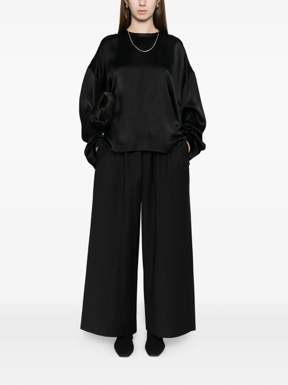 Toteme "BOXY SATIN" TOP Size M / US 6-8 / IT 42-44 - 5 Thumbnail