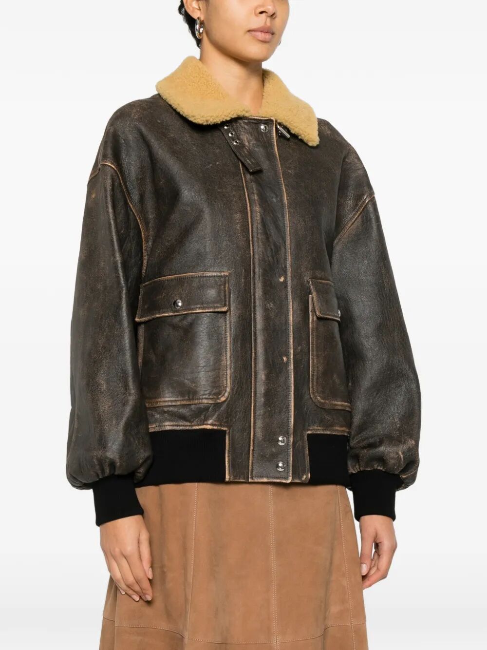 KHAITE "SANDOR" LEATHER JACKET Size S / US 4 / IT 40 - 3 Thumbnail