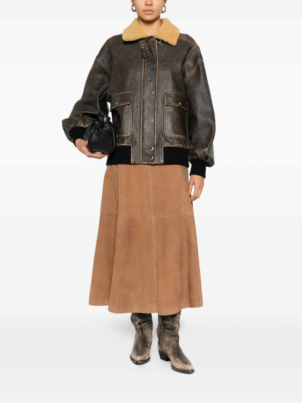 KHAITE "SANDOR" LEATHER JACKET Size S / US 4 / IT 40 - 4 Thumbnail