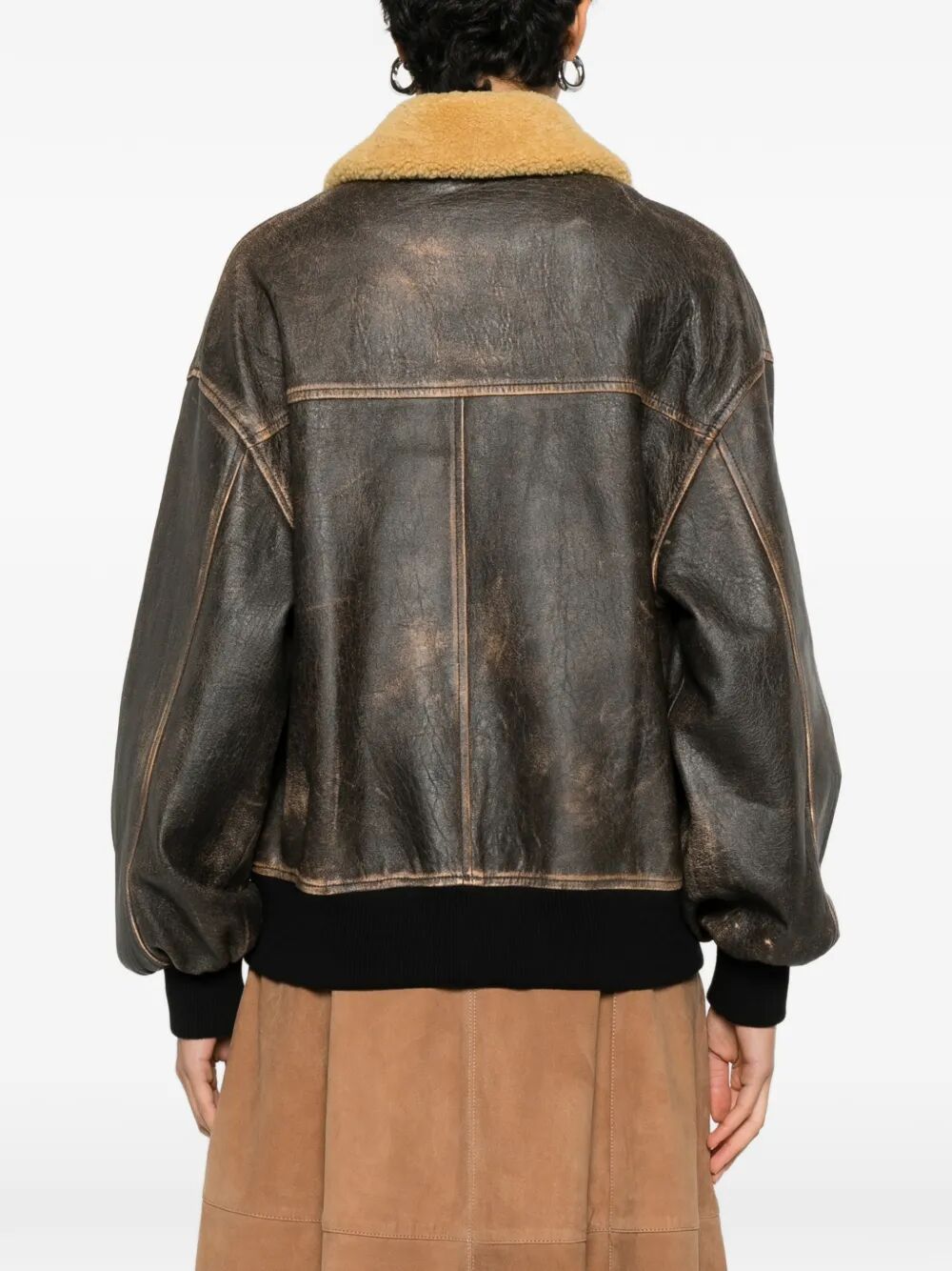 KHAITE "SANDOR" LEATHER JACKET Size S / US 4 / IT 40 - 5 Thumbnail