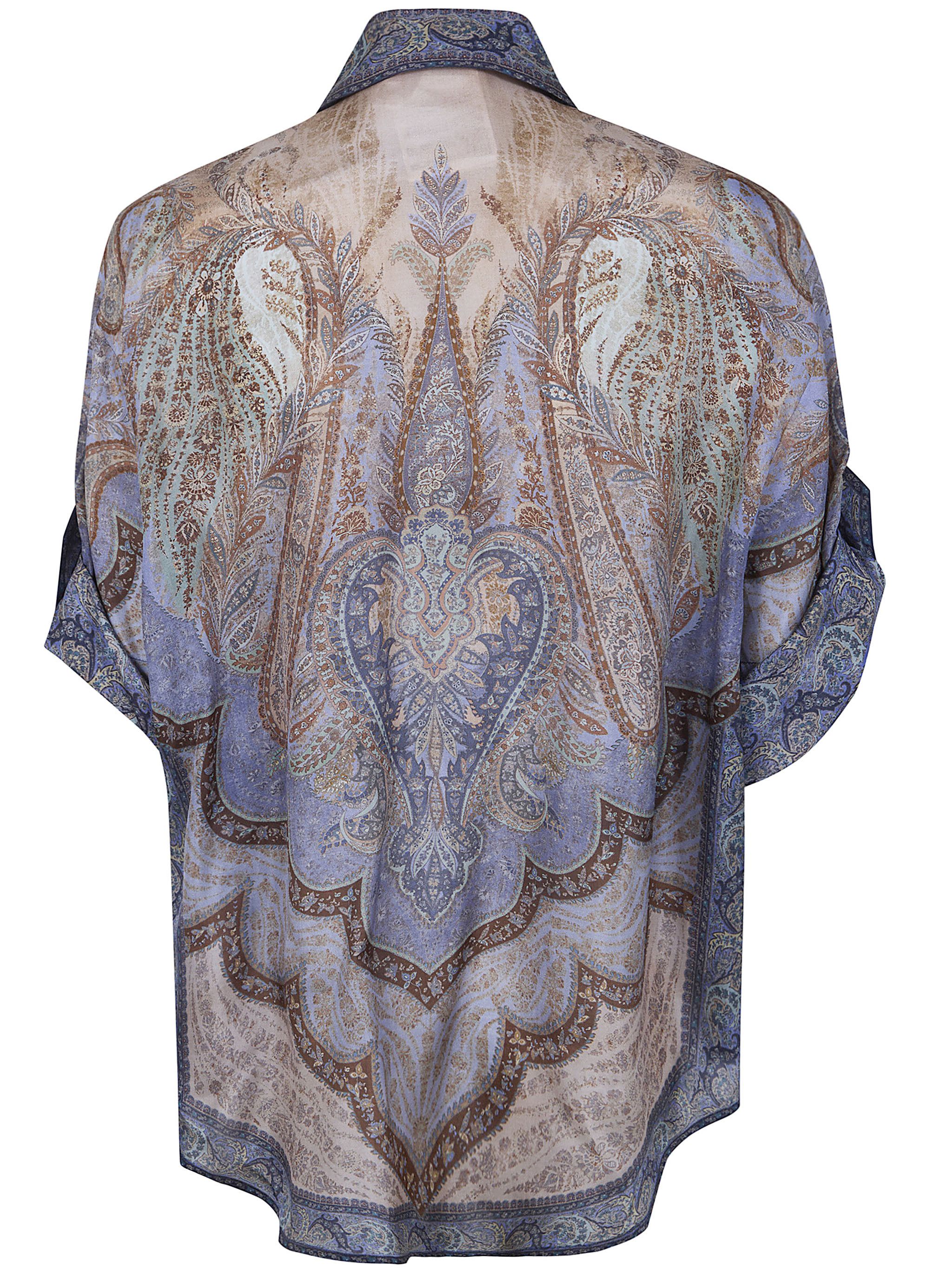 Zimmermann "WANDERLUST" SHORT SLEEVE SHIRT Size XS / US 0-2 / IT 36-38 - 4 Thumbnail