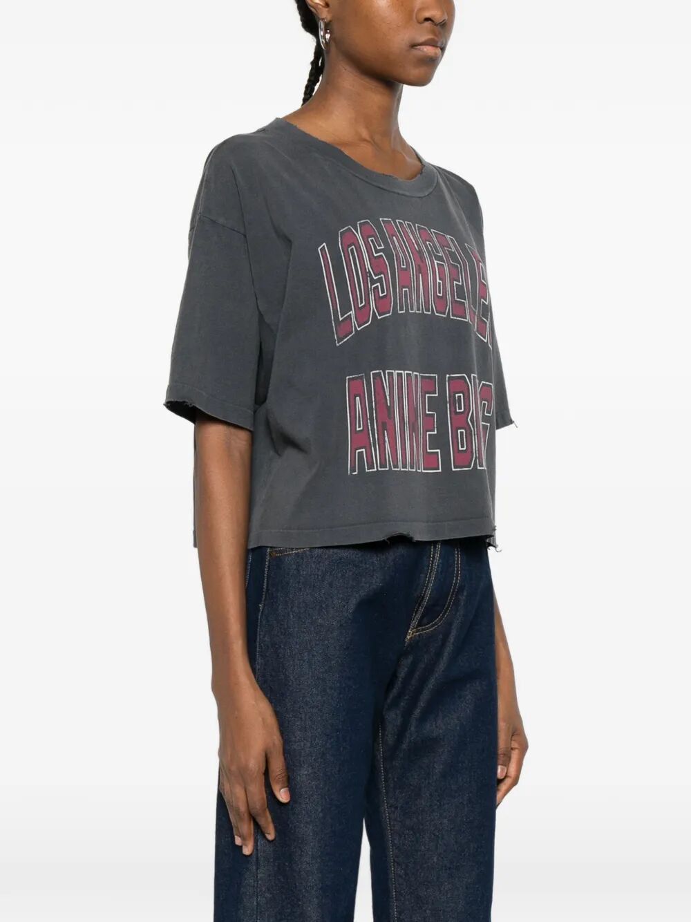 Anine Bing "JOHNNY" CROPPED TEE Size S / US 4 / IT 40 - 5 Thumbnail