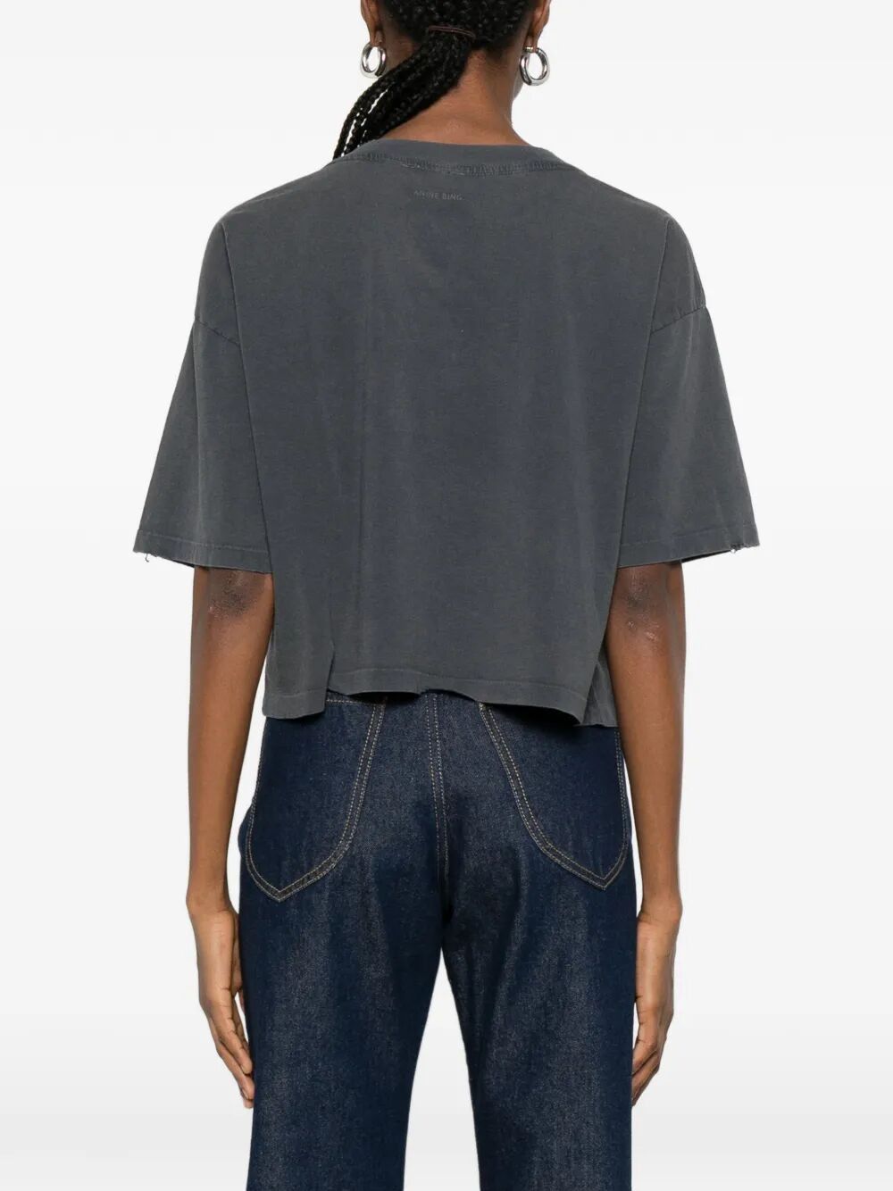 Anine Bing "JOHNNY" CROPPED TEE Size S / US 4 / IT 40 - 3 Thumbnail