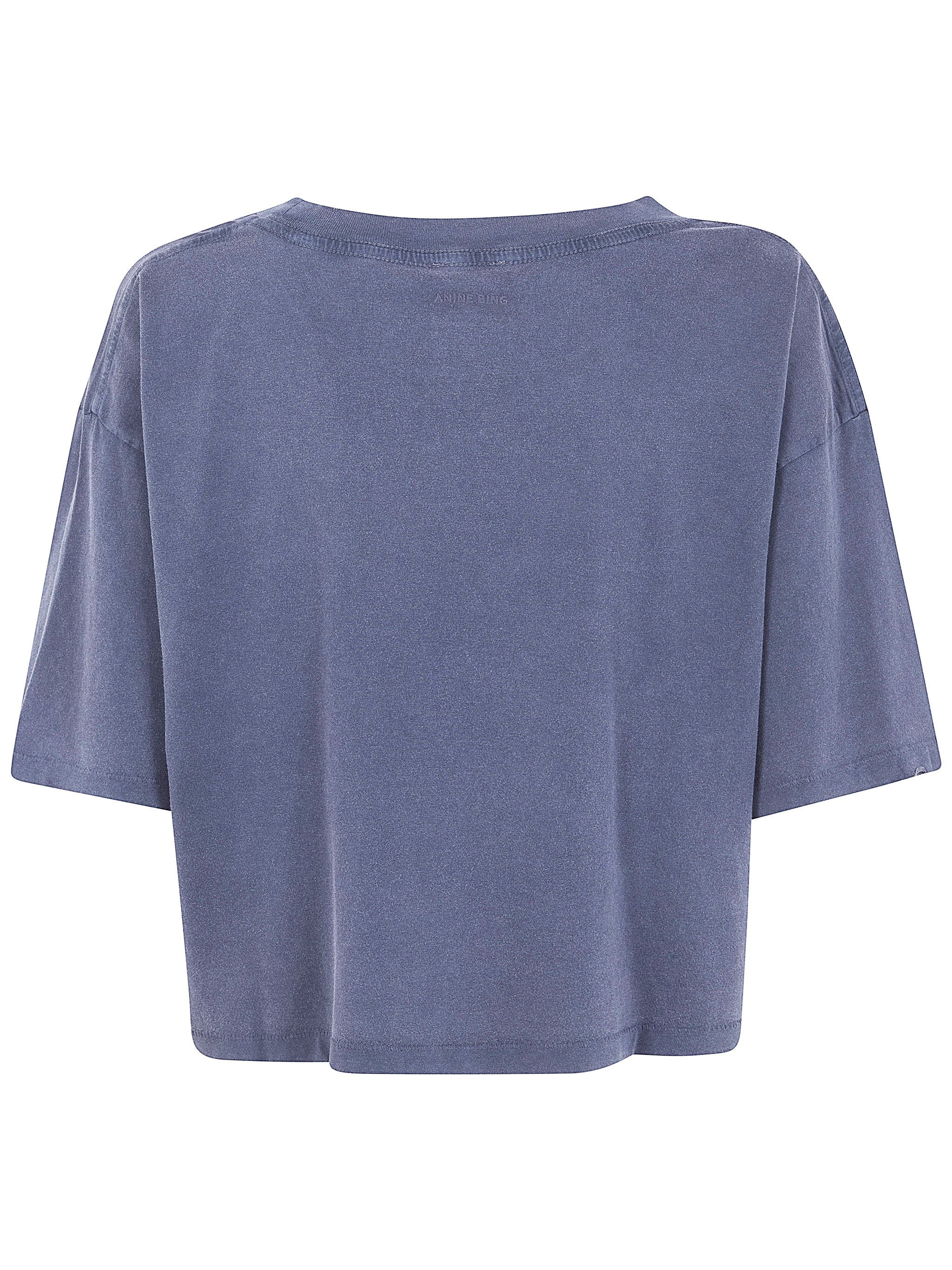 Anine Bing "JOHNNY" CROPPED TEE Size XS / US 0-2 / IT 36-38 - 7 Thumbnail