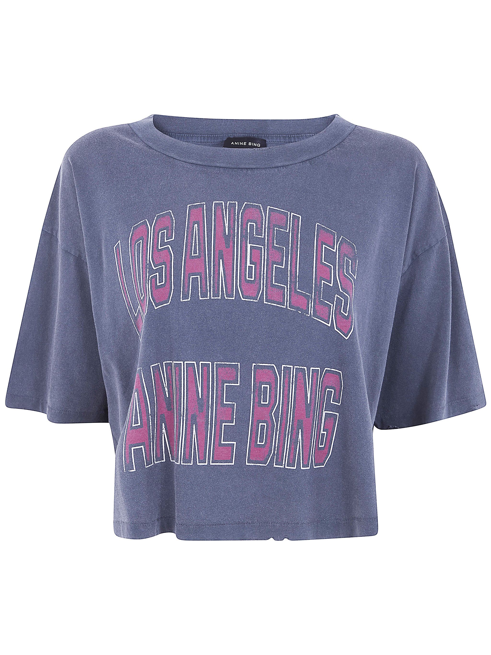 Anine Bing "JOHNNY" CROPPED TEE Size XS / US 0-2 / IT 36-38 - 6 Thumbnail