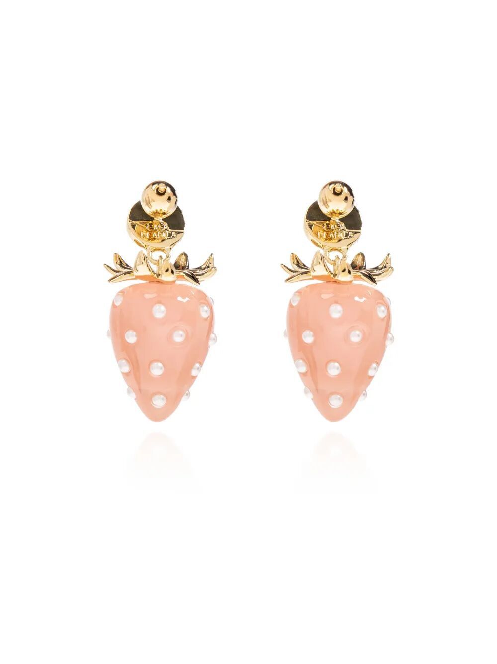 Casablanca "STRAWBERRY" EARRINGS Size ONE SIZE - 3 Thumbnail