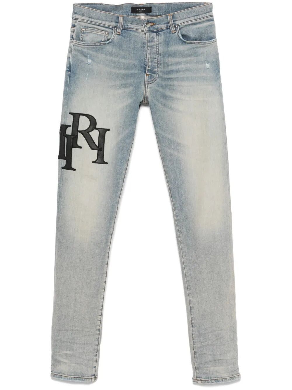 Amiri "STAGGERED LOGO" SKINNY JEANS Size US 32 / EU 48 - 4 Thumbnail