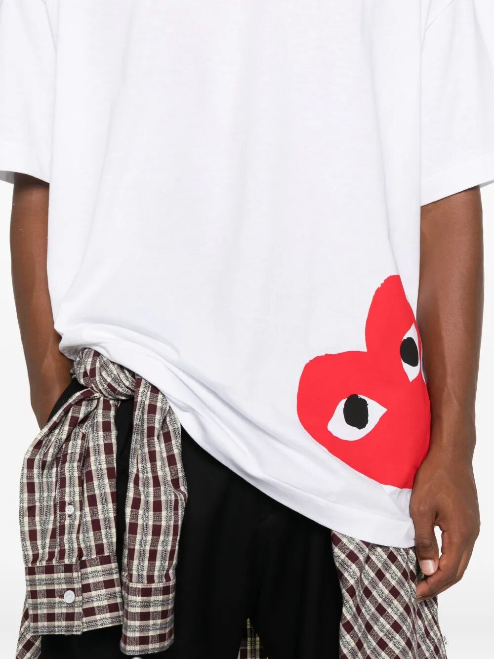 Comme des Garcons PLAY "PLAY LOGO" OVERSIZED LOGO T-SHIRT Size M / US 6-8 / IT 42-44 - 3 Thumbnail