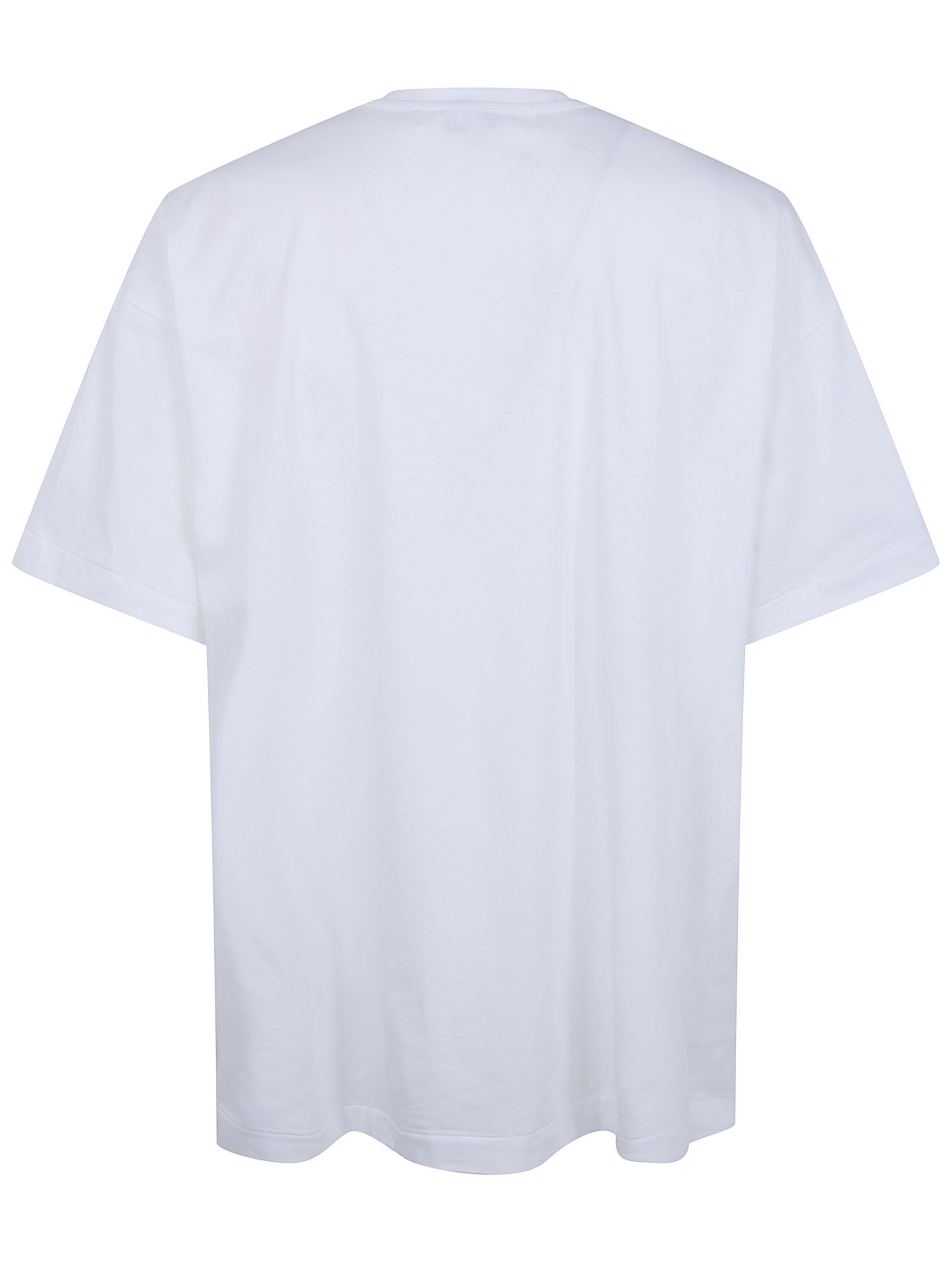 Comme des Garcons PLAY "BLACK HEART" OVERSIZED LOGO T-SHIRT Size M / US 6-8 / IT 42-44 - 7 Thumbnail