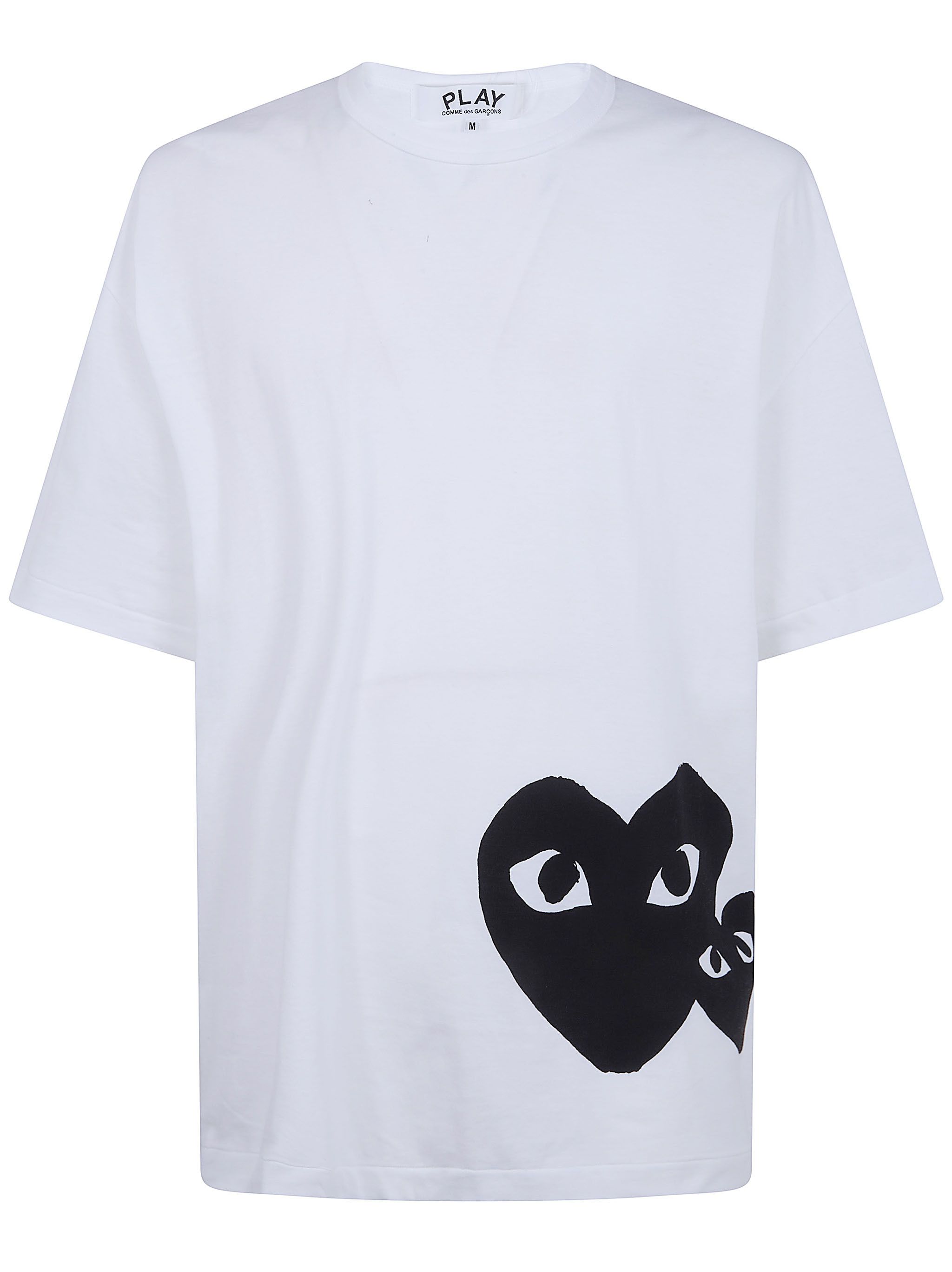 Comme des Garcons PLAY "BLACK HEART" OVERSIZED LOGO T-SHIRT Size M / US 6-8 / IT 42-44 - 6 Thumbnail