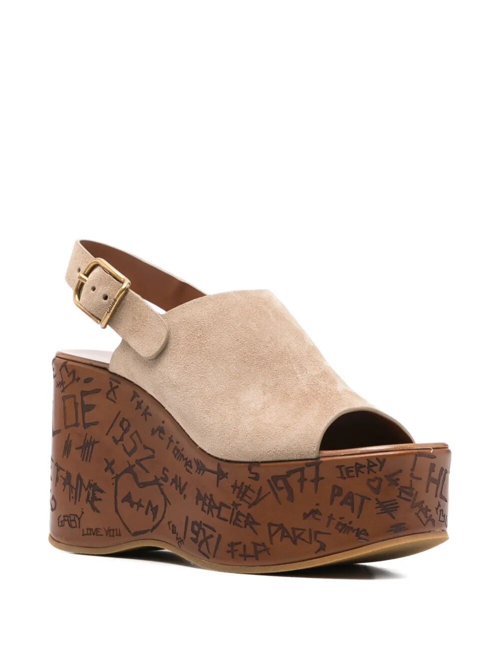 Chloe "MAXIME" HIGH WEDGE Size US 9 / IT 39 - 3 Thumbnail