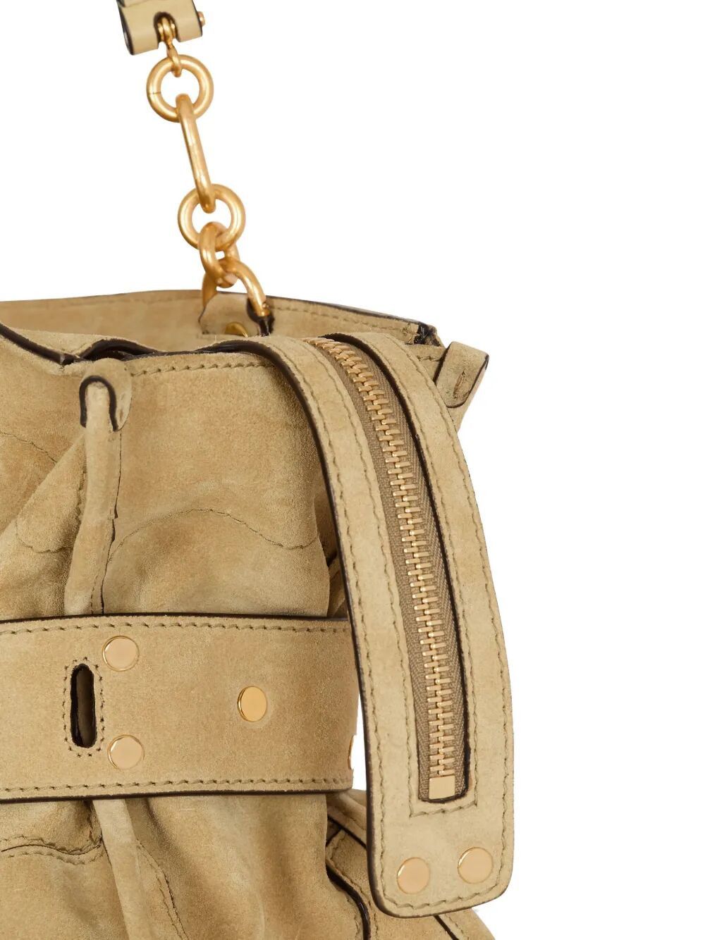 Balmain "ANTHEM" SUEDE LEATHER SHOULDER BAG Size ONE SIZE - 3 Thumbnail