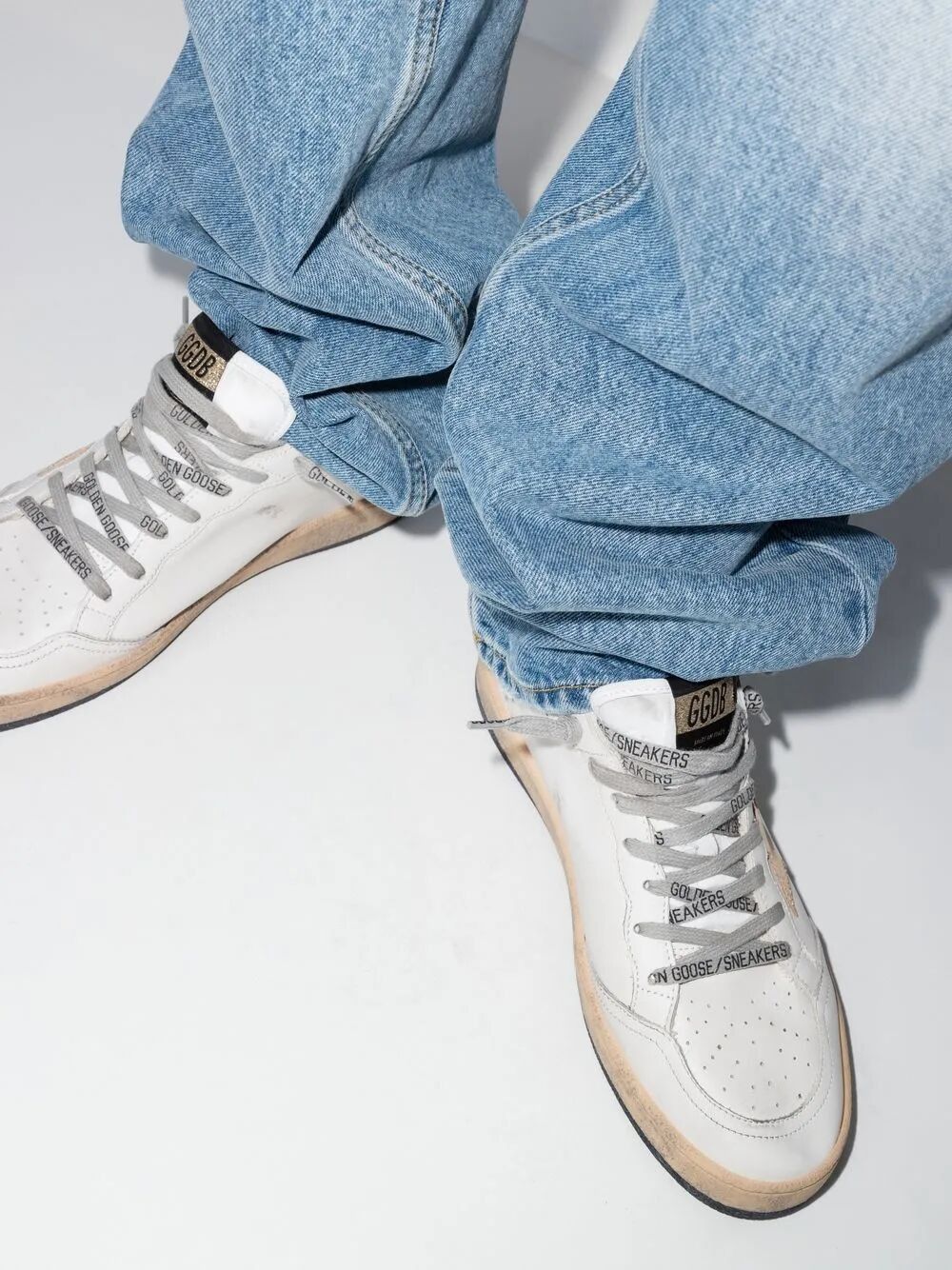 Golden Goose "BALLSTAR" LEATHER UPPER LAMINATED STAR AND HEEL Size US 10 / IT 40 - 2 Thumbnail
