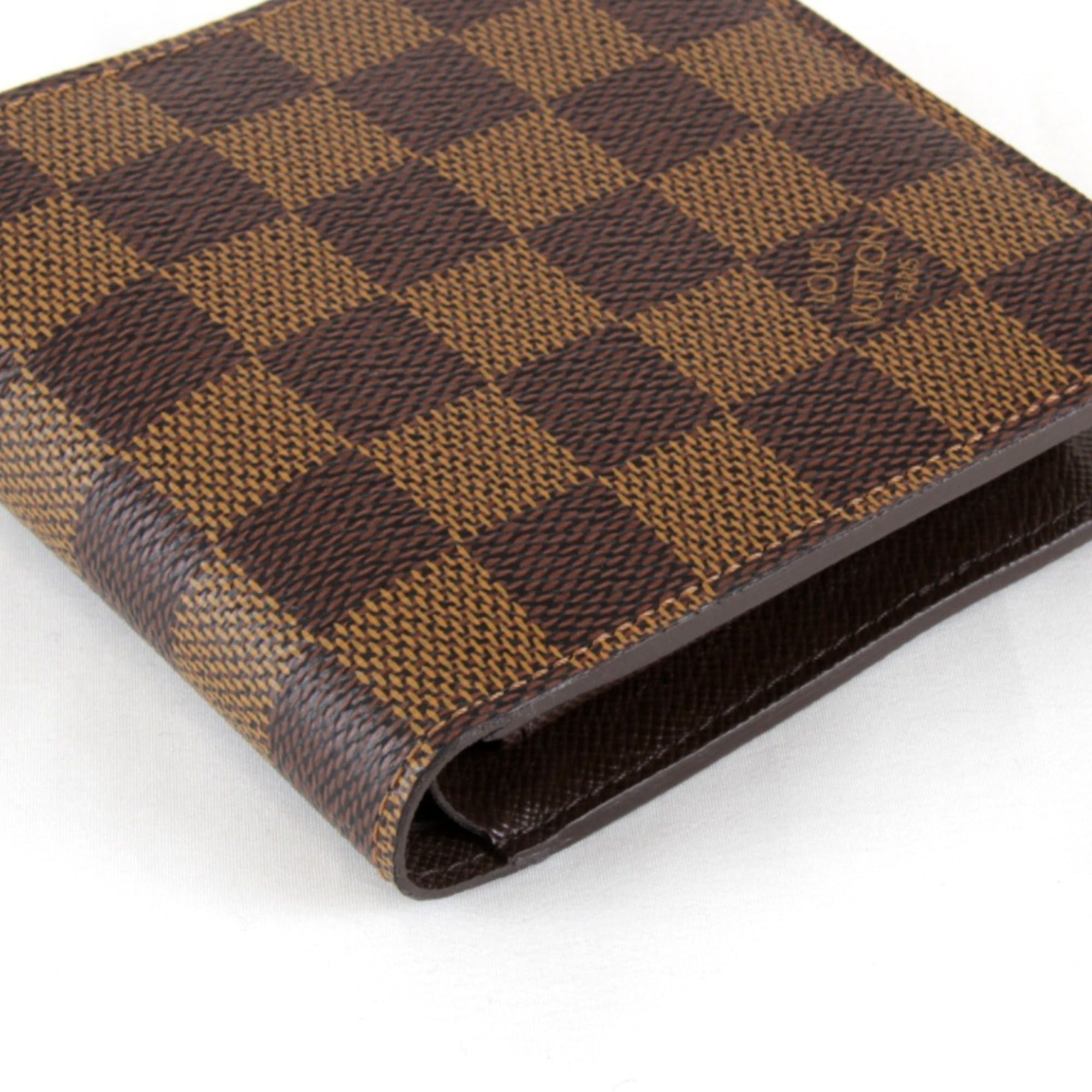 Louis Vuitton LOUIS VUITTON Portefeuille Marco N61675 Bifold Wallet in Damier Canvas, Brown, Women's Size ONE SIZE - 4 Thumbnail