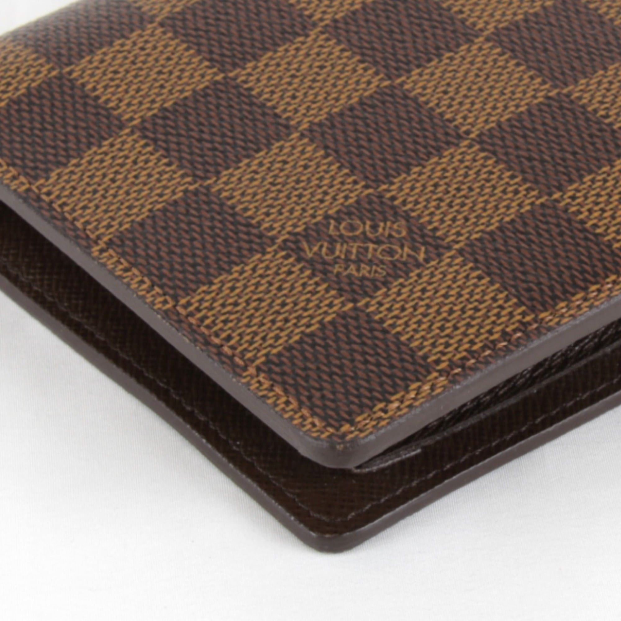 Louis Vuitton LOUIS VUITTON Portefeuille Marco N61675 Bifold Wallet in Damier Canvas, Brown, Women's Size ONE SIZE - 3 Thumbnail