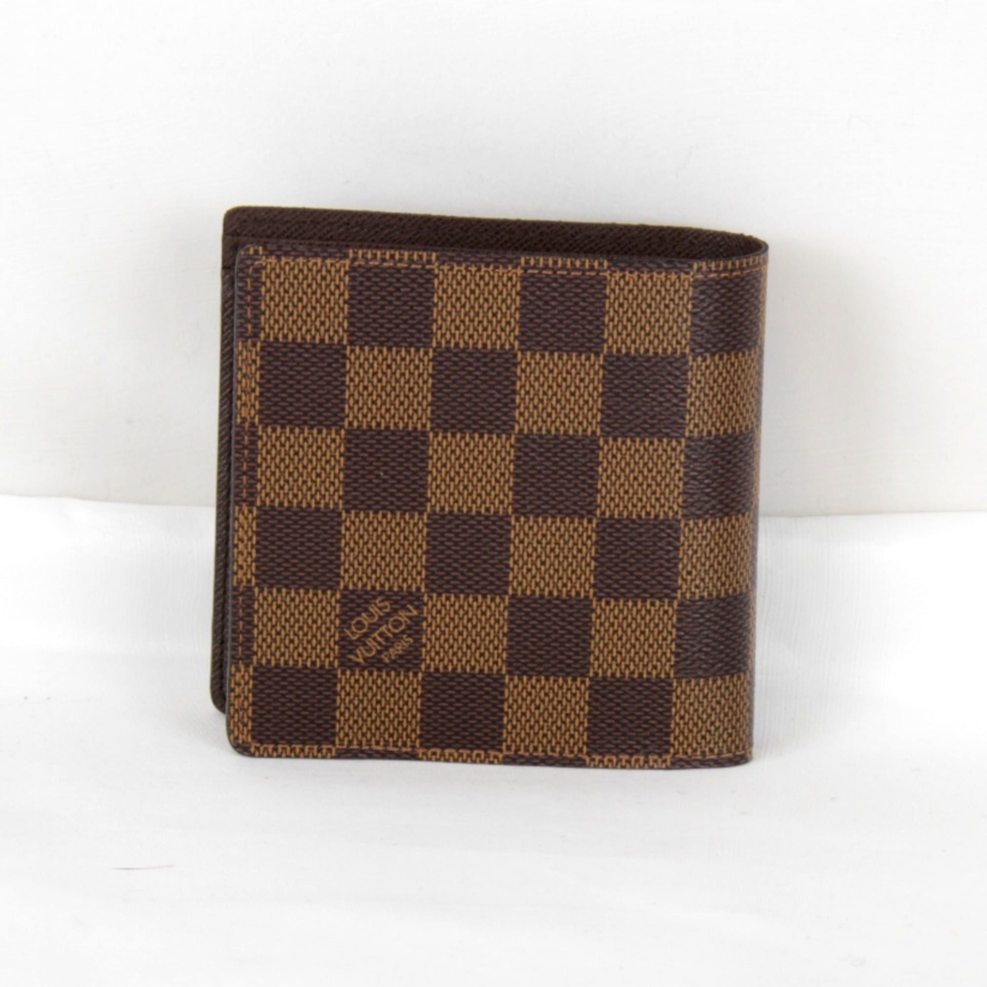 Louis Vuitton LOUIS VUITTON Portefeuille Marco N61675 Bifold Wallet in Damier Canvas, Brown, Women's Size ONE SIZE - 2 Thumbnail
