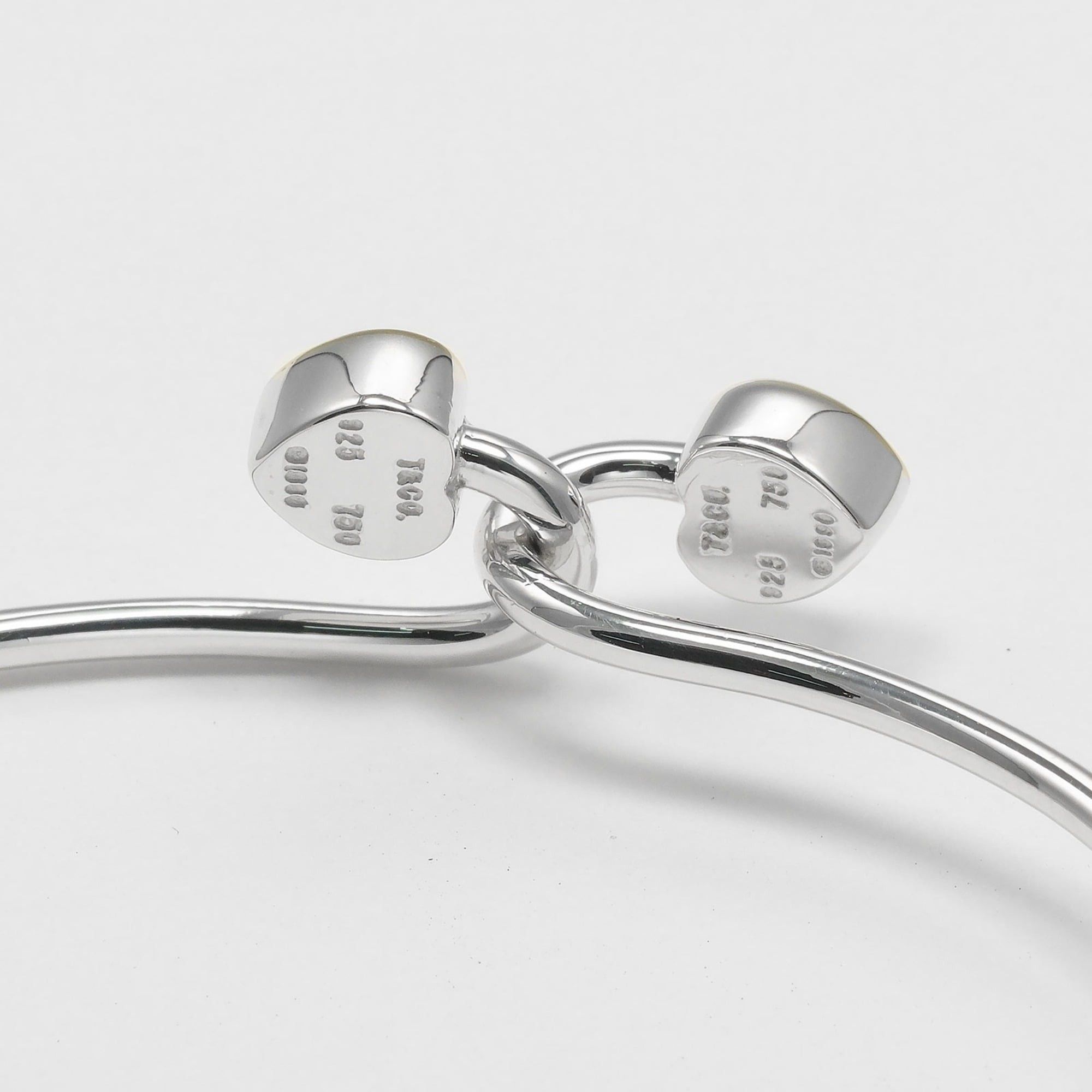 Tiffany & Co. Tiffany & Co. Double Heart Bracelet, 925 Silver x 18K Yellow Gold, Approx. 8.5g, Women's Size ONE SIZE - 4 Thumbnail