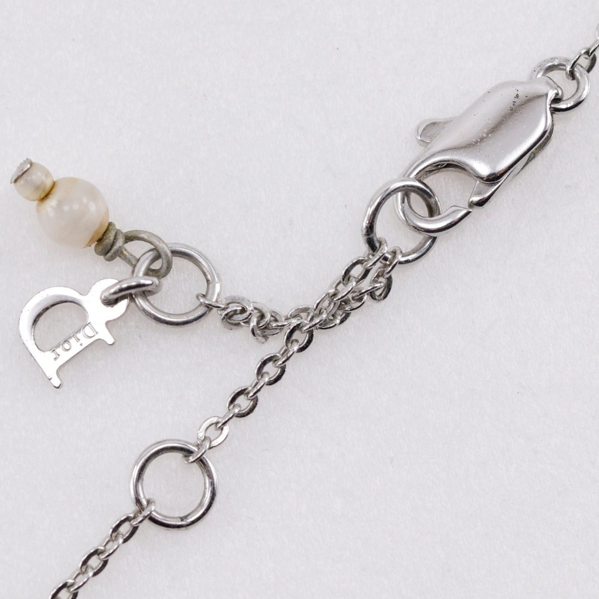Dior Christian Dior Star Motif Necklace, Metal, Silver, Star, Approx. 7.3g, Motif, Women's Size ONE SIZE - 5 Thumbnail