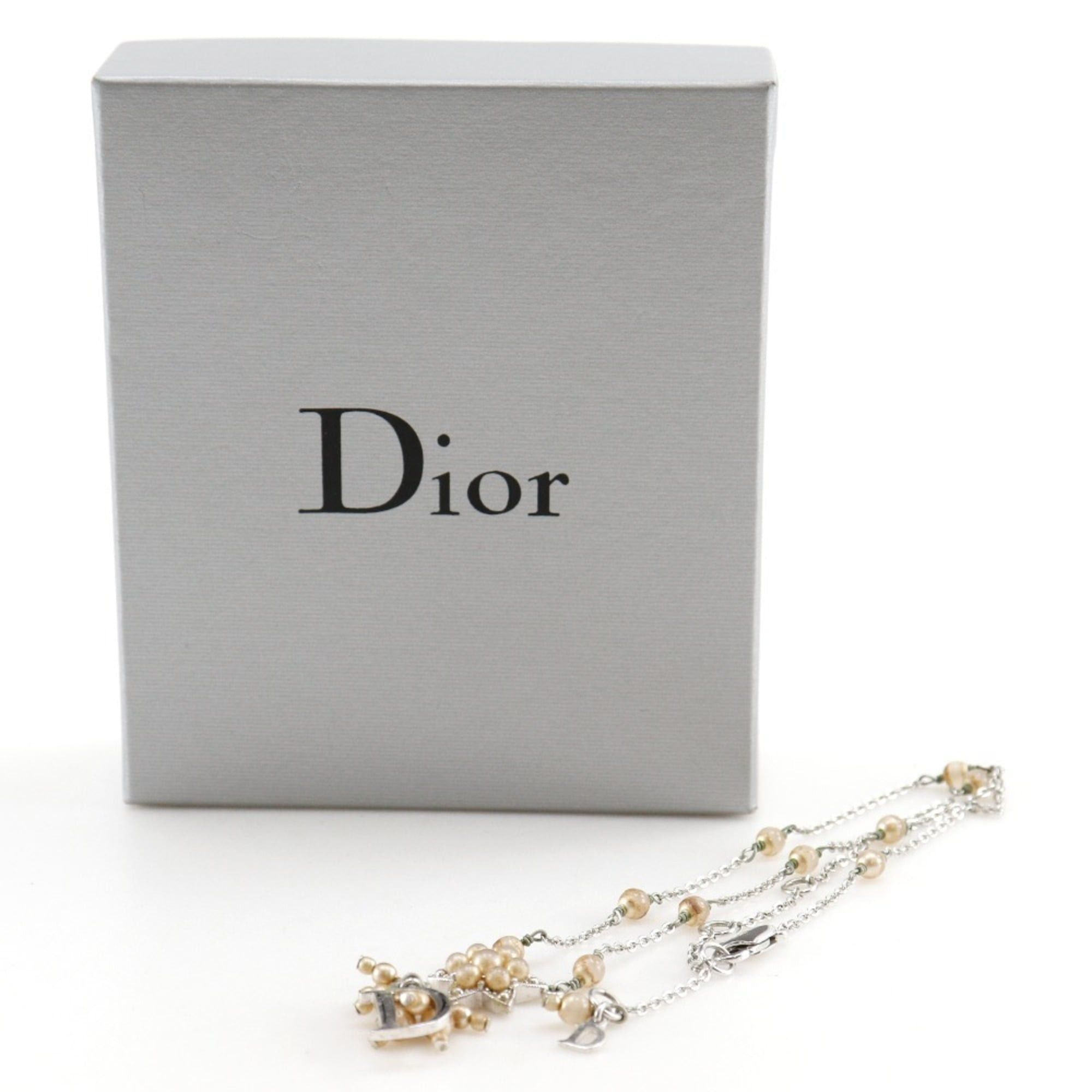 Dior Christian Dior Star Motif Necklace, Metal, Silver, Star, Approx. 7.3g, Motif, Women's Size ONE SIZE - 9 Thumbnail