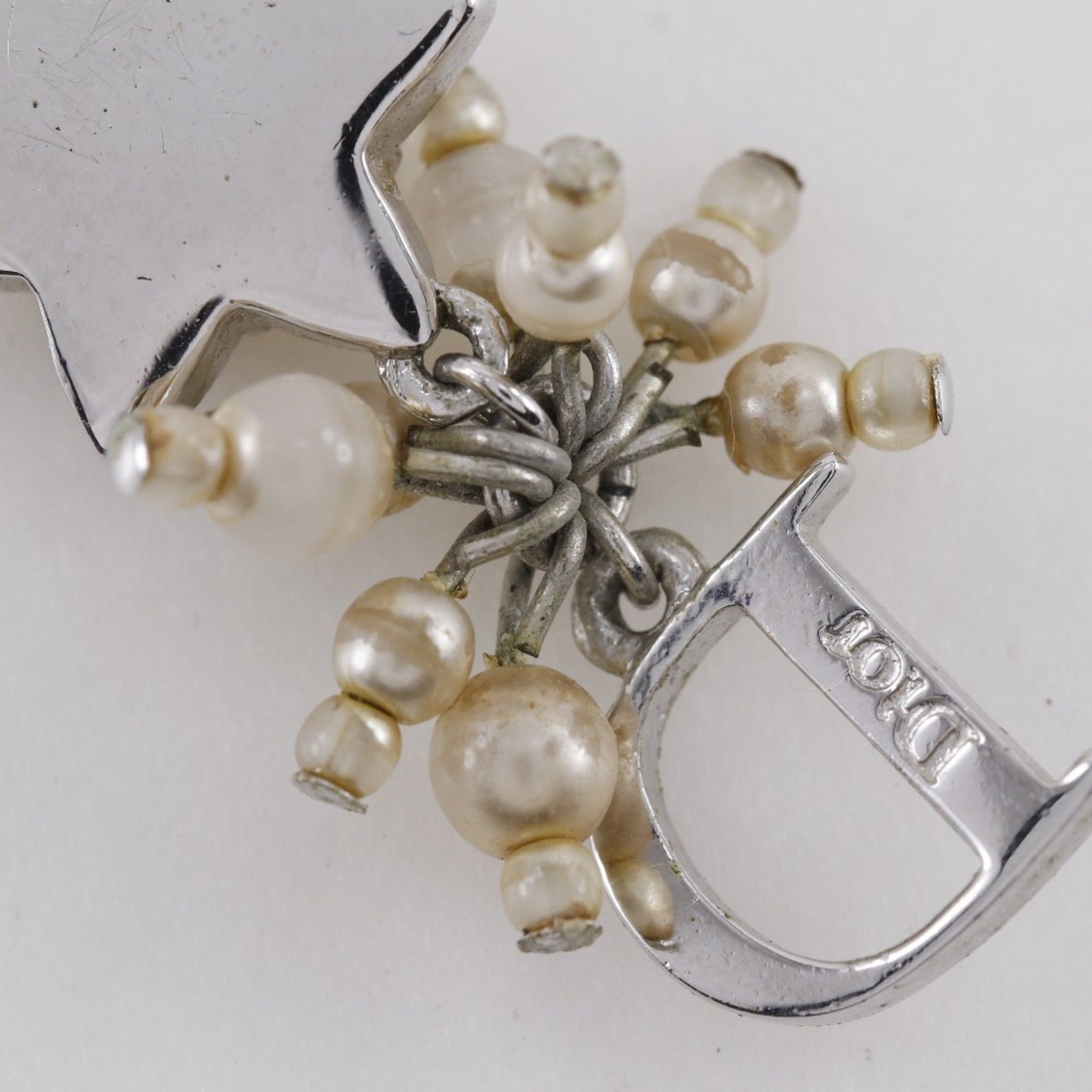 Dior Christian Dior Star Motif Necklace, Metal, Silver, Star, Approx. 7.3g, Motif, Women's Size ONE SIZE - 8 Thumbnail