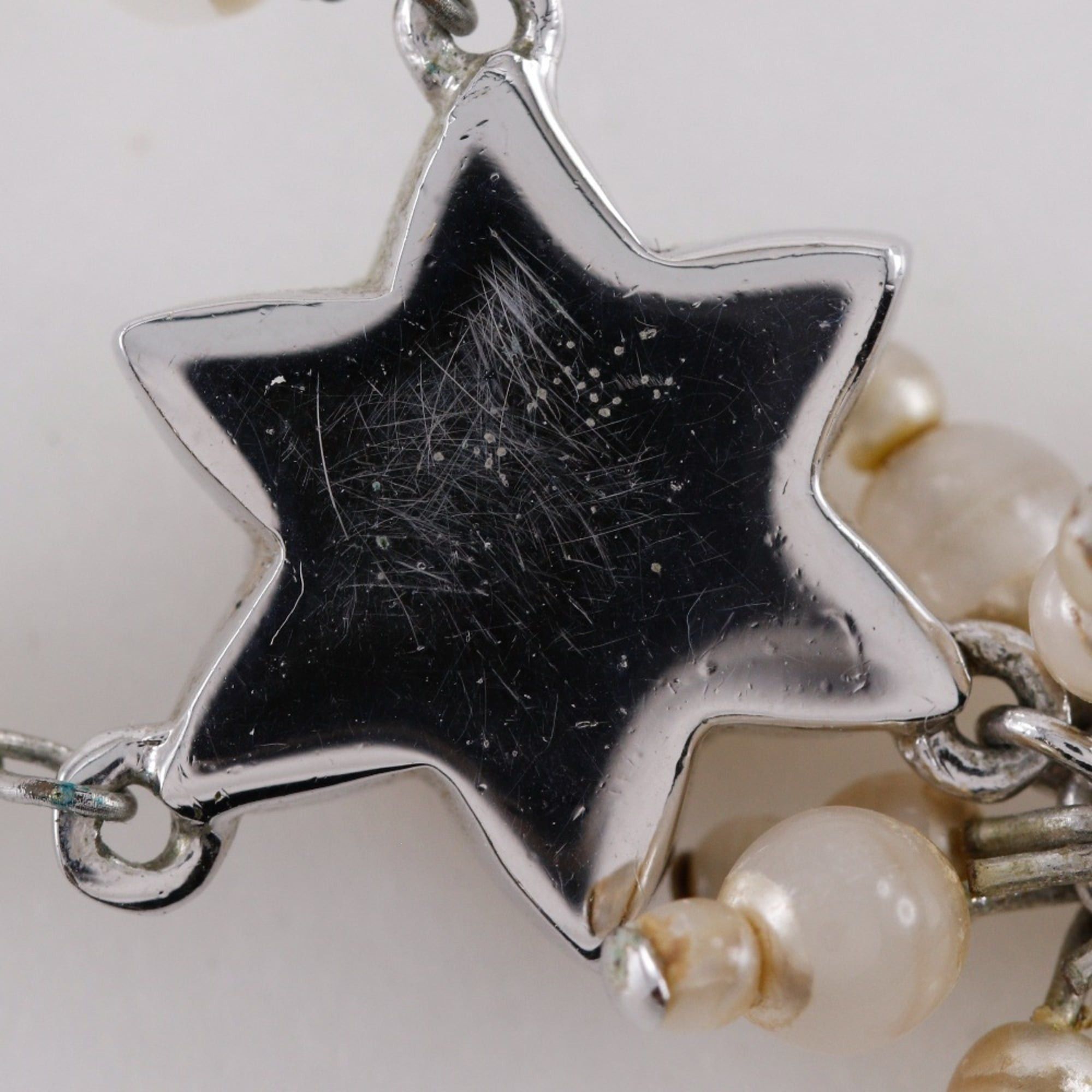 Dior Christian Dior Star Motif Necklace, Metal, Silver, Star, Approx. 7.3g, Motif, Women's Size ONE SIZE - 7 Thumbnail