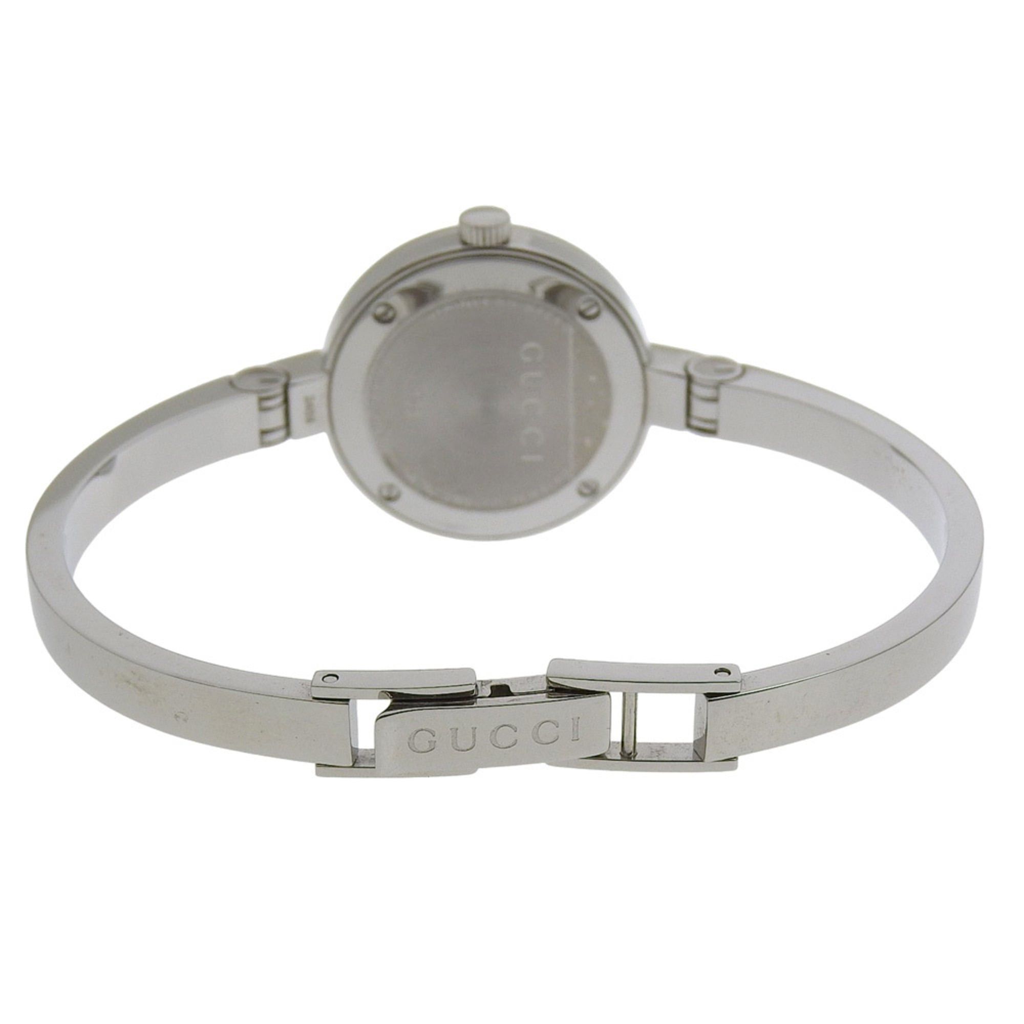 Gucci Gucci Watch 105 Stainless Steel x Diamond Quartz Analog Display Black Dial Women's Size ONE SIZE - 5 Thumbnail