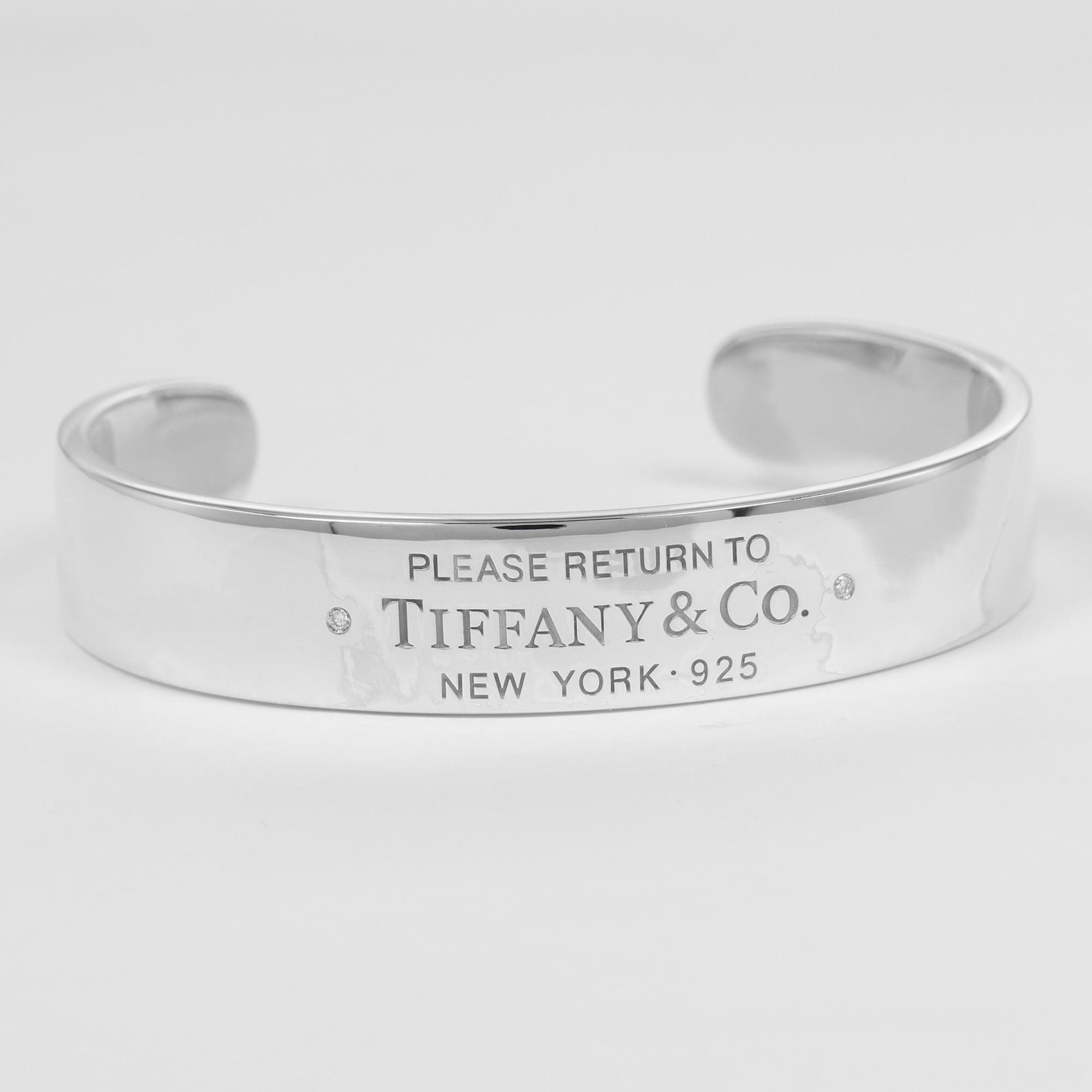 Tiffany & Co. Tiffany Bangle Return to Narrow Silver 925 Diamond Approx. 32g TIFFANY & Co. Size ONE SIZE - 5 Thumbnail