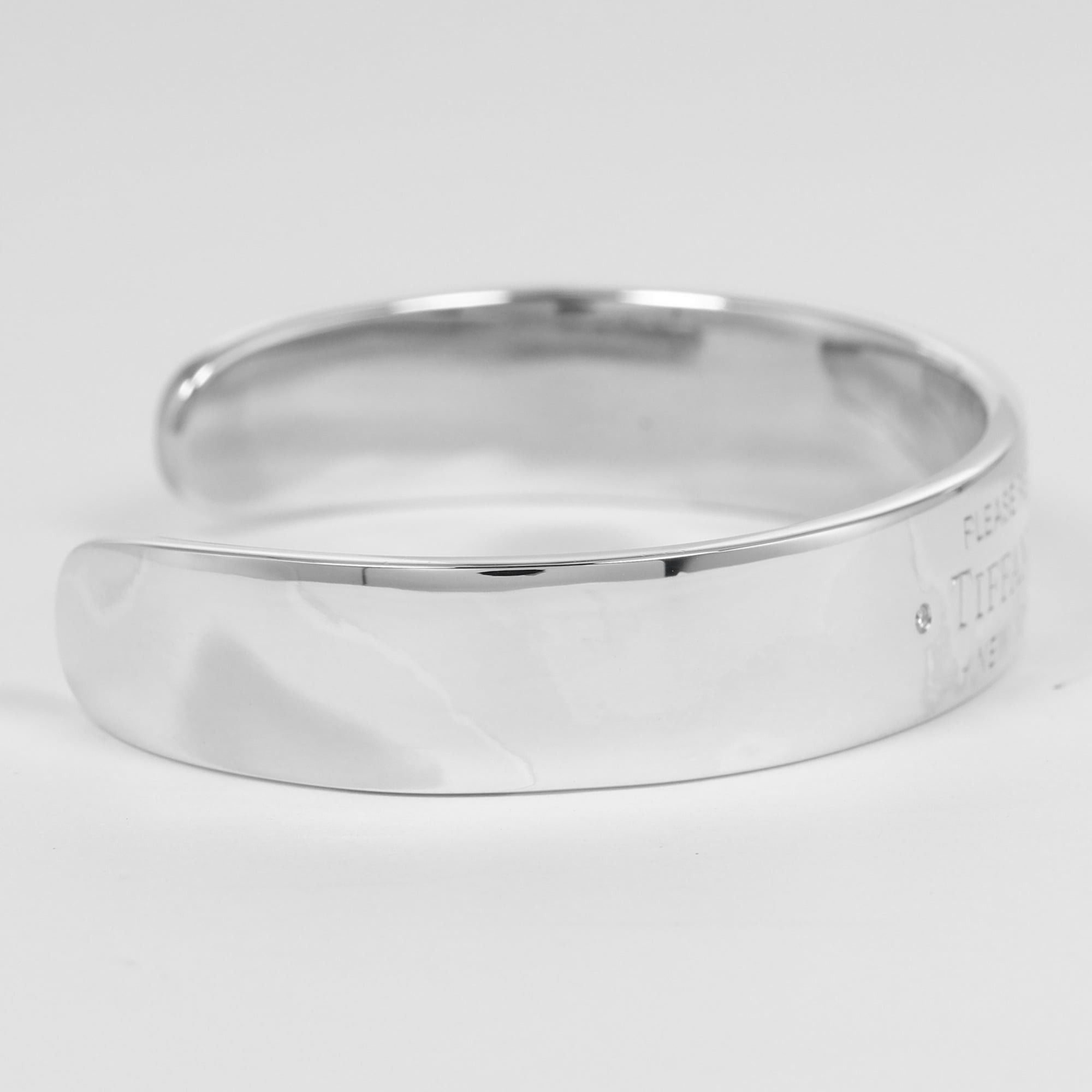 Tiffany & Co. Tiffany Bangle Return to Narrow Silver 925 Diamond Approx. 32g TIFFANY & Co. Size ONE SIZE - 6 Thumbnail