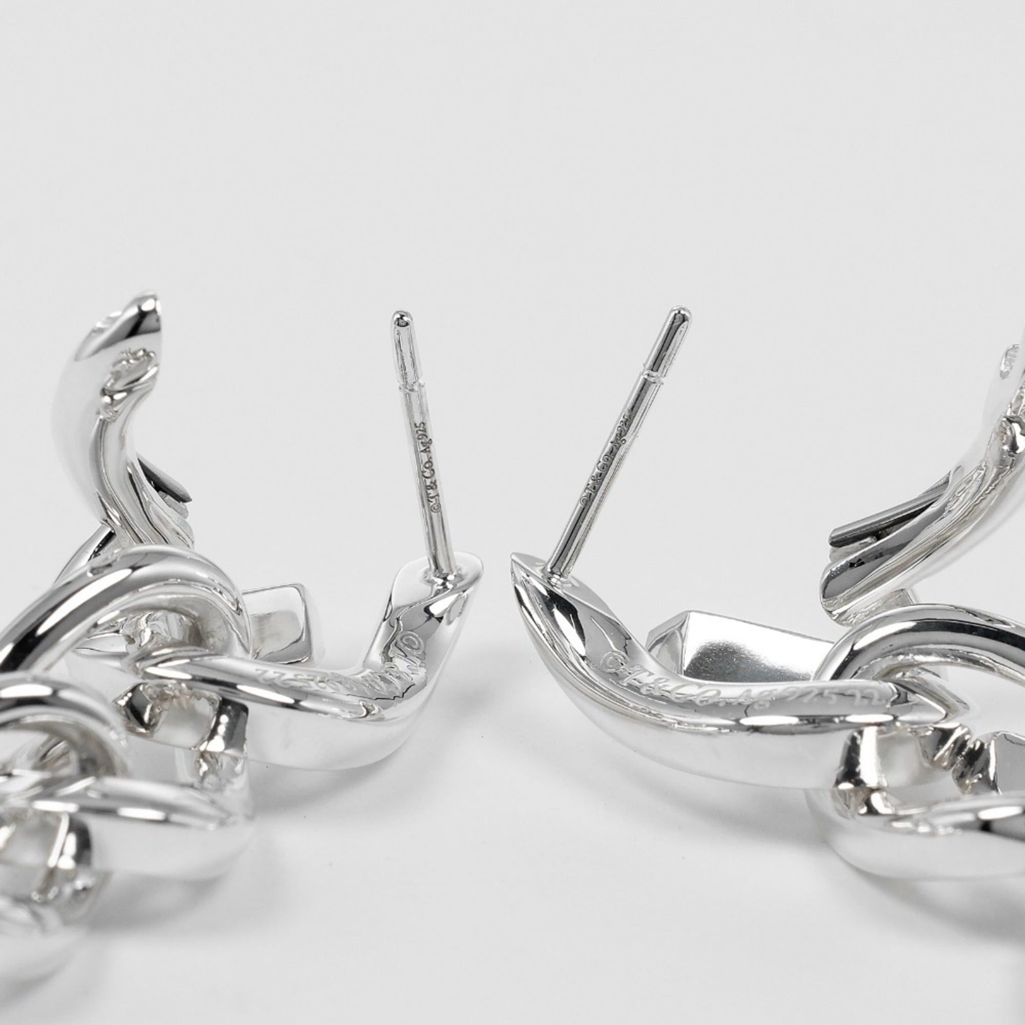 Tiffany & Co. Tiffany Earrings Forged Drop Link High Polished Silver 925 Approx. 20.3g TIFFANY & Co. Size ONE SIZE - 5 Thumbnail