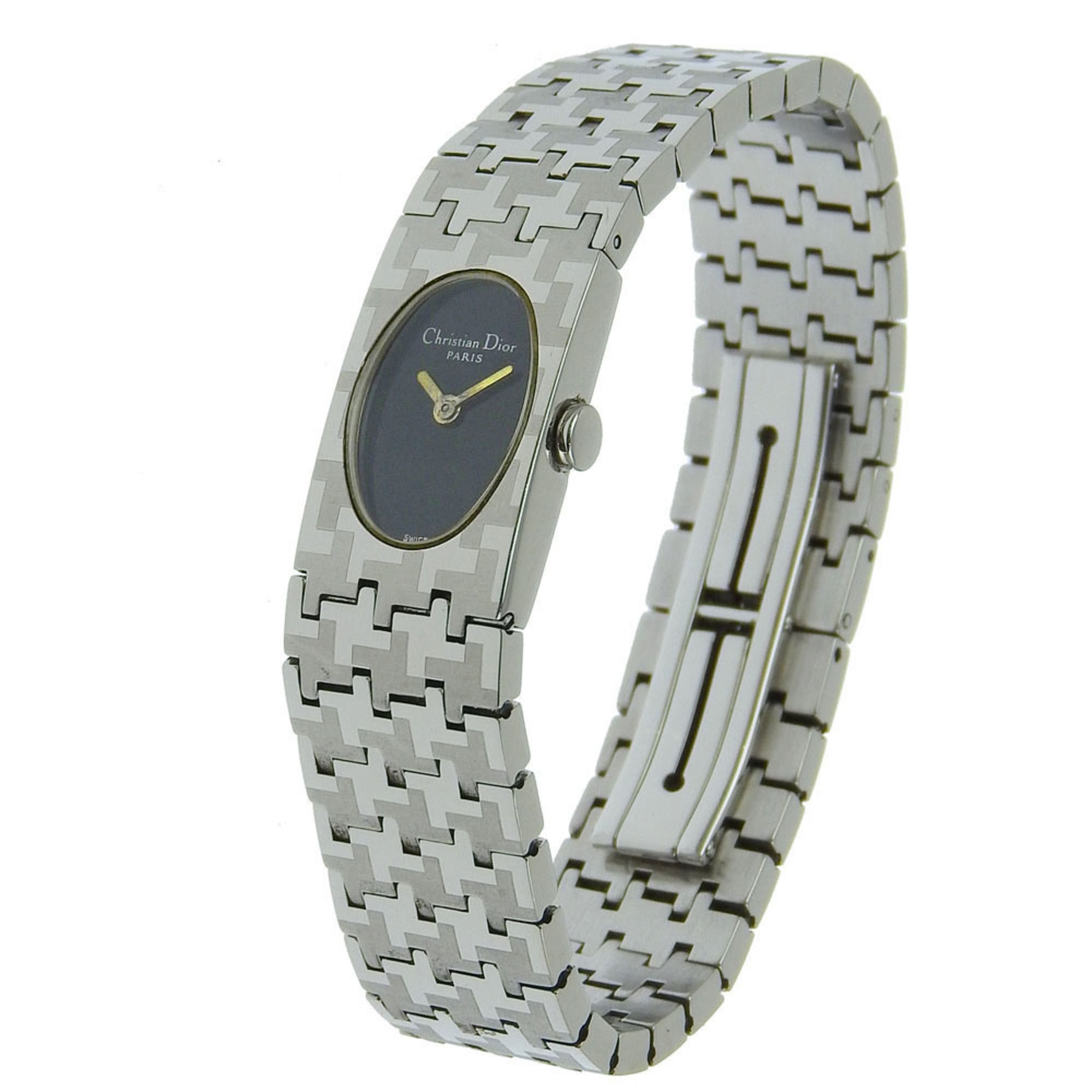 Dior Christian Dior Miss Watch D70-100 Stainless Steel Quartz Analog Display Black Dial Women's Size ONE SIZE - 2 Thumbnail