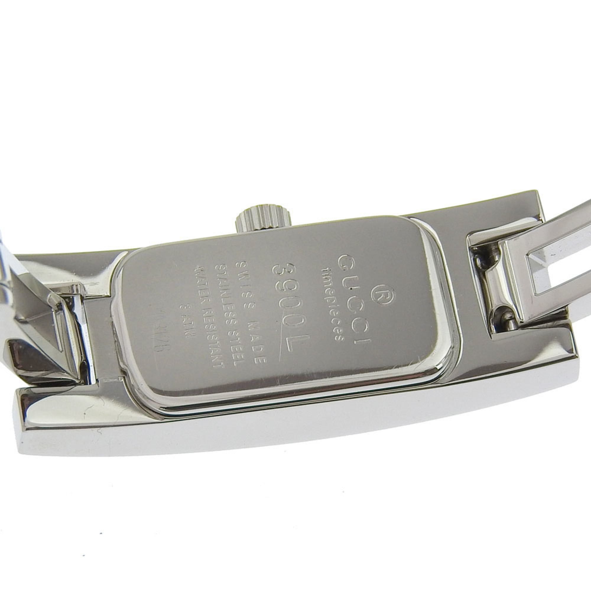 Gucci Gucci Watch 3900L Stainless Steel Quartz Analog Display Black Dial Women's Size ONE SIZE - 6 Thumbnail