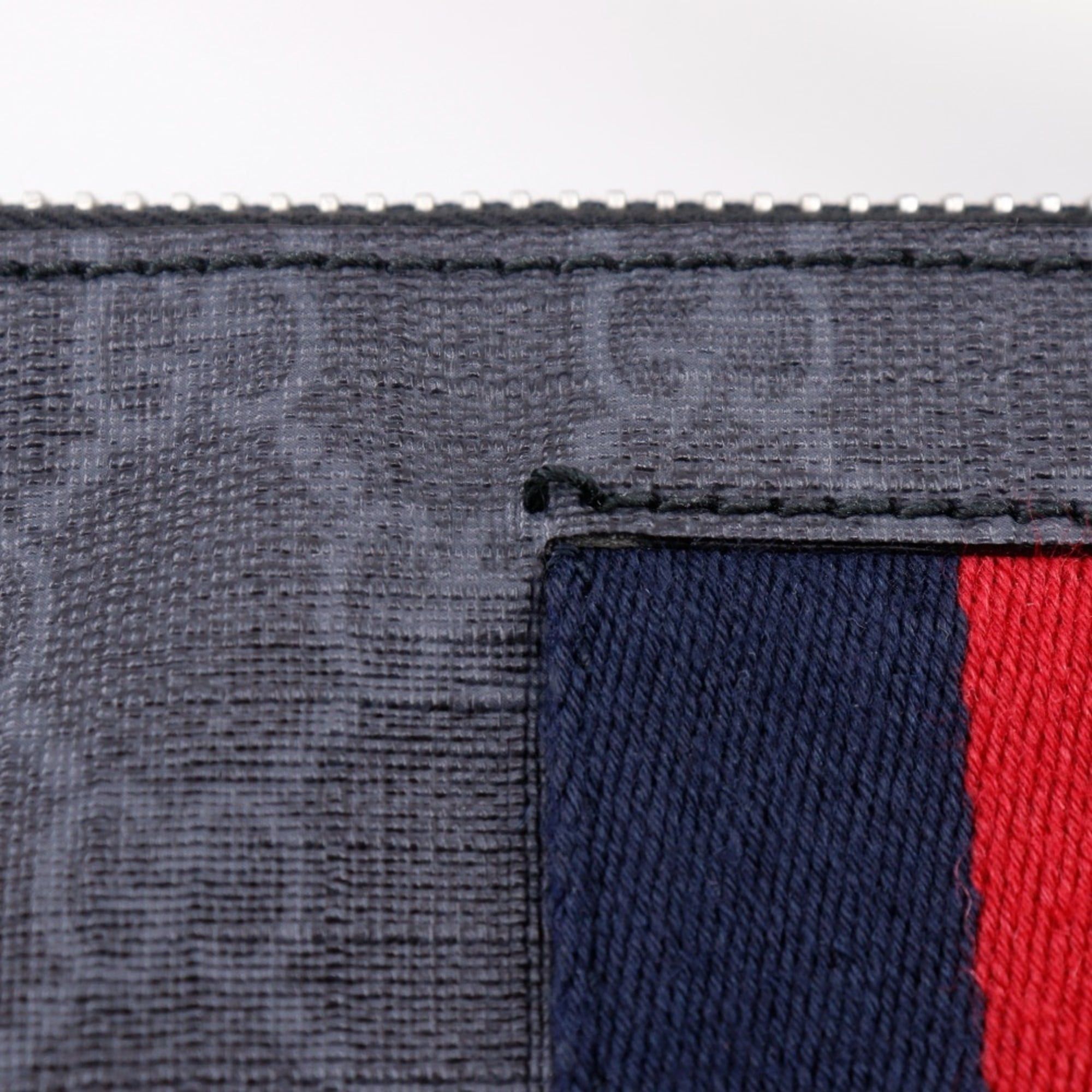 Gucci Gucci Messenger Bag Shoulder 474139 GG Supreme Canvas Black Crossbody A4 Zipper Unisex Size ONE SIZE - 12 Thumbnail