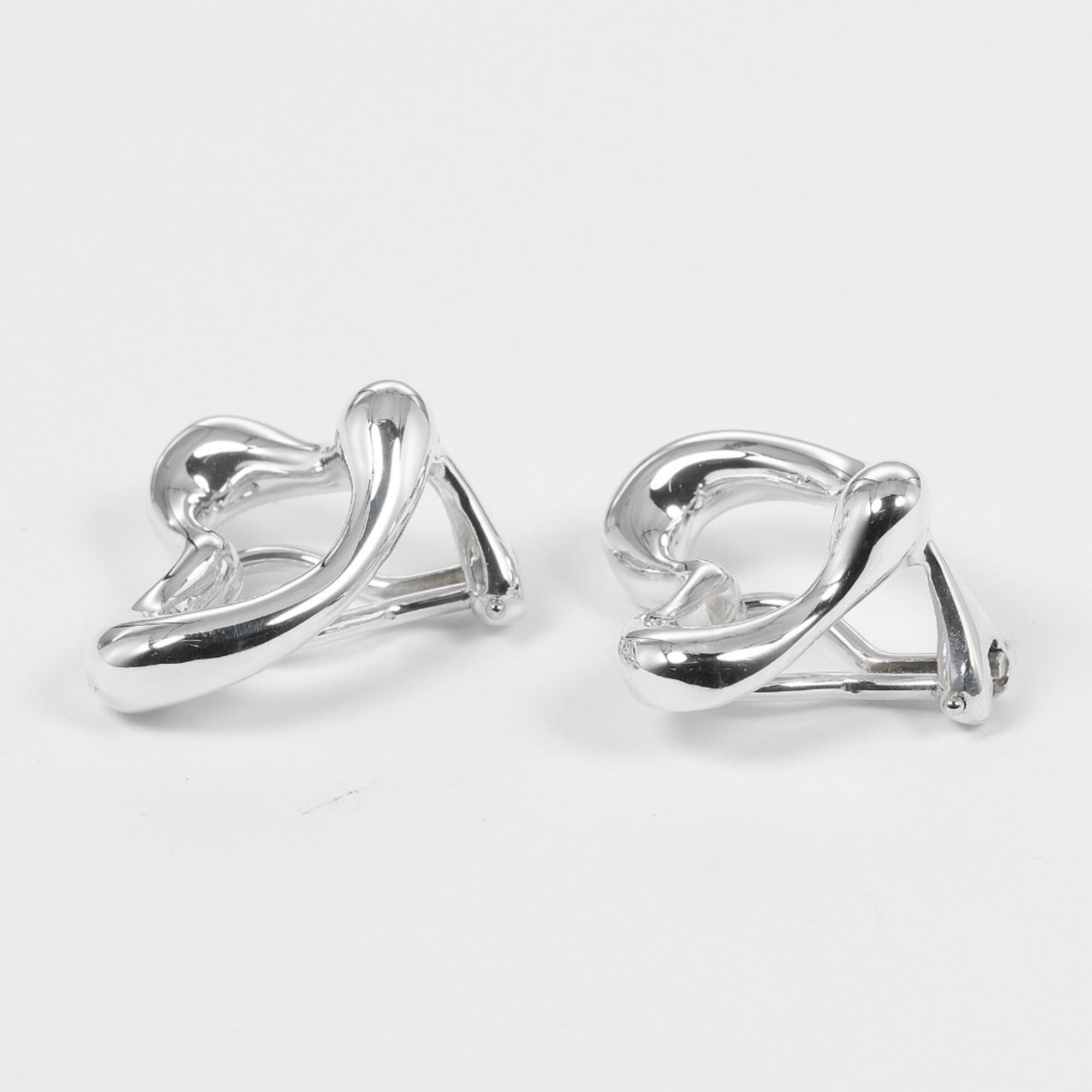 Tiffany & Co. Tiffany & Co. Open Heart Earrings, Silver 925, Approx. 10.6g, Heart, Women's Size ONE SIZE - 5 Thumbnail