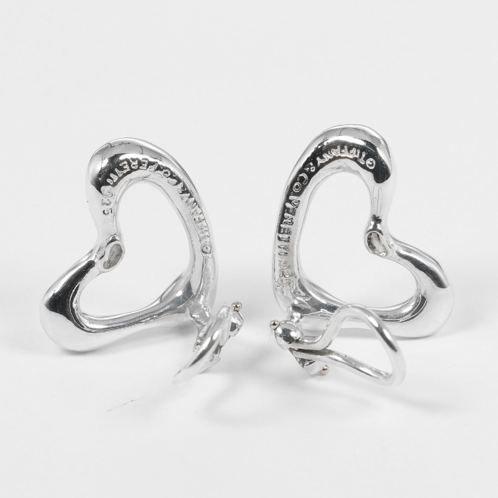Tiffany & Co. Tiffany & Co. Open Heart Earrings, Silver 925, Approx. 10.6g, Heart, Women's Size ONE SIZE - 4 Thumbnail