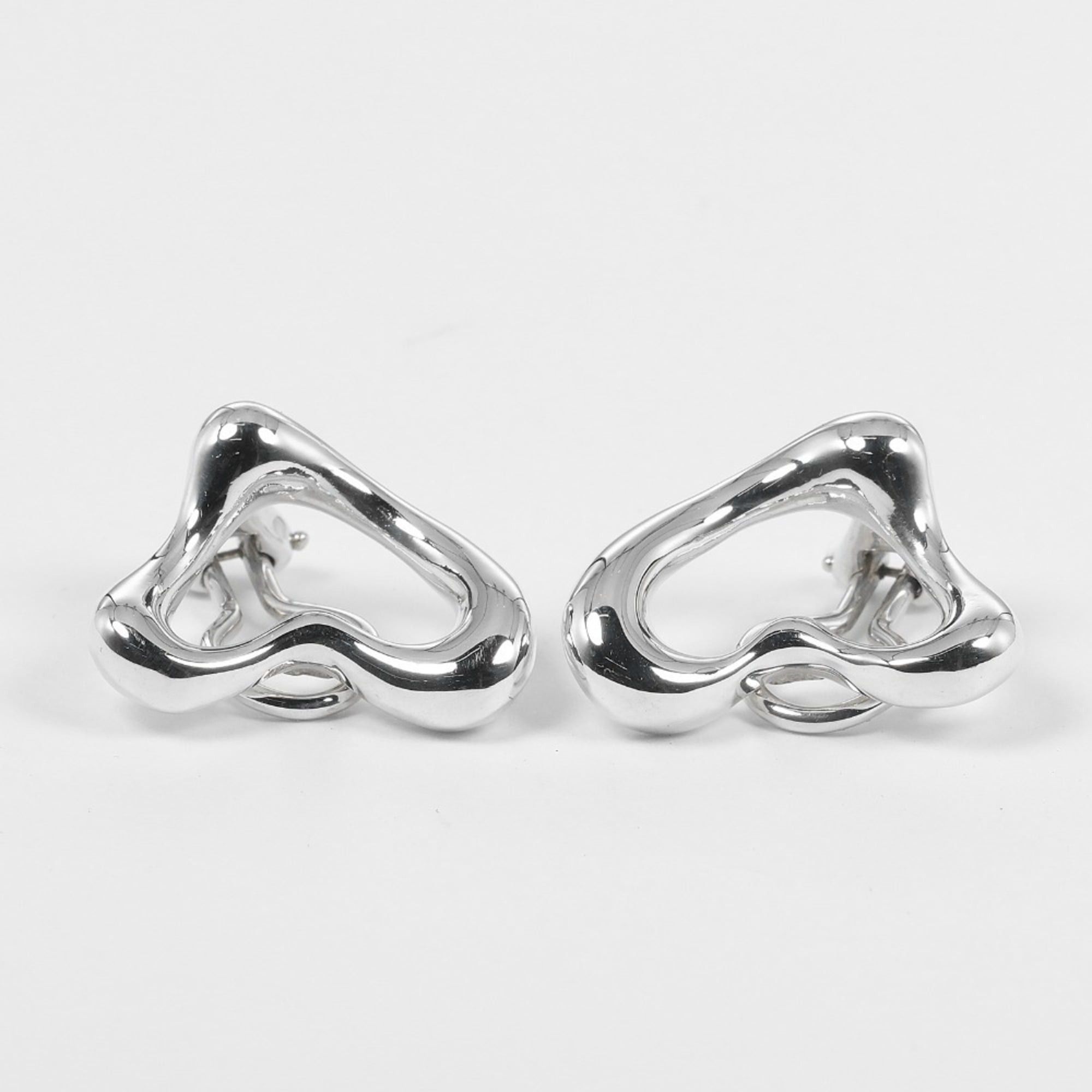 Tiffany & Co. Tiffany & Co. Open Heart Earrings, Silver 925, Approx. 10.6g, Heart, Women's Size ONE SIZE - 7 Thumbnail