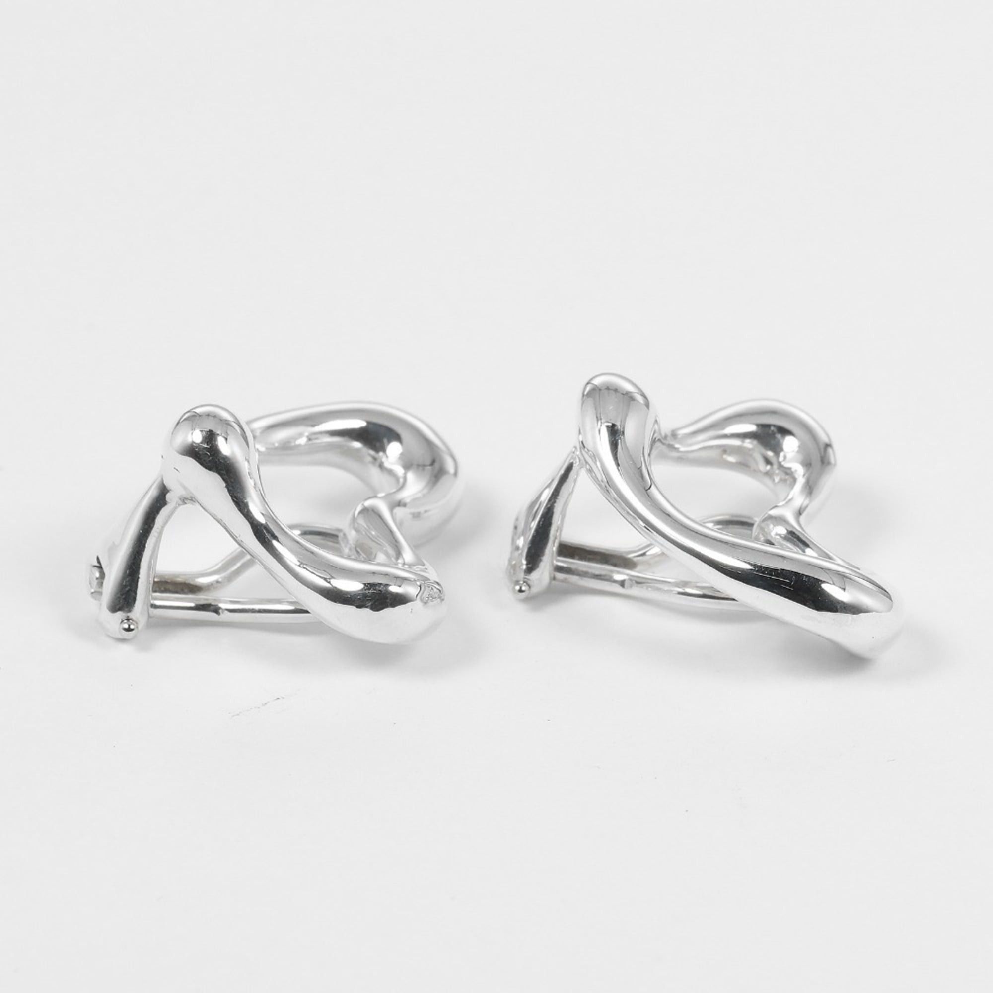 Tiffany & Co. Tiffany & Co. Open Heart Earrings, Silver 925, Approx. 10.6g, Heart, Women's Size ONE SIZE - 6 Thumbnail