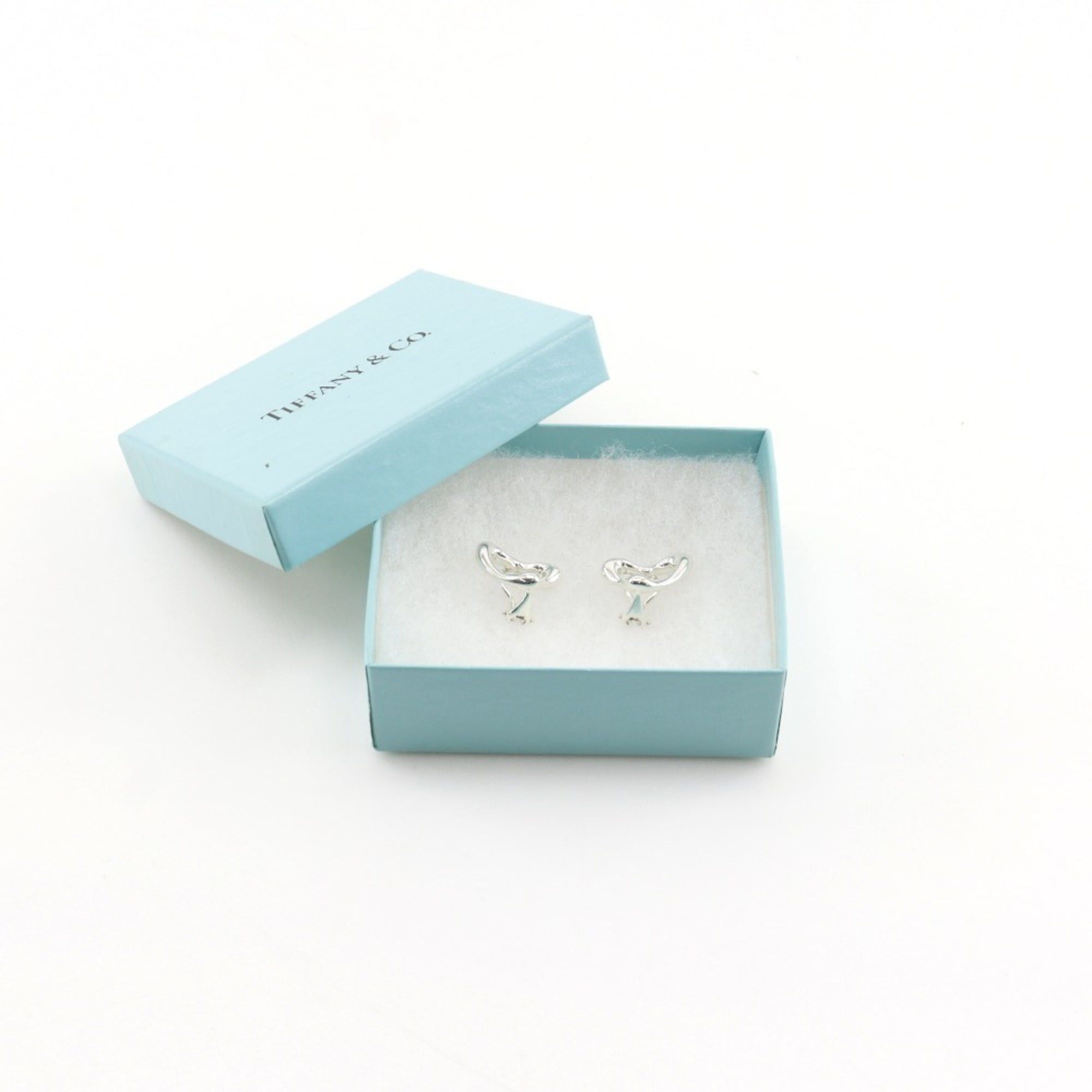 Tiffany & Co. Tiffany & Co. Open Heart Earrings, Silver 925, Approx. 10.6g, Heart, Women's Size ONE SIZE - 8 Thumbnail