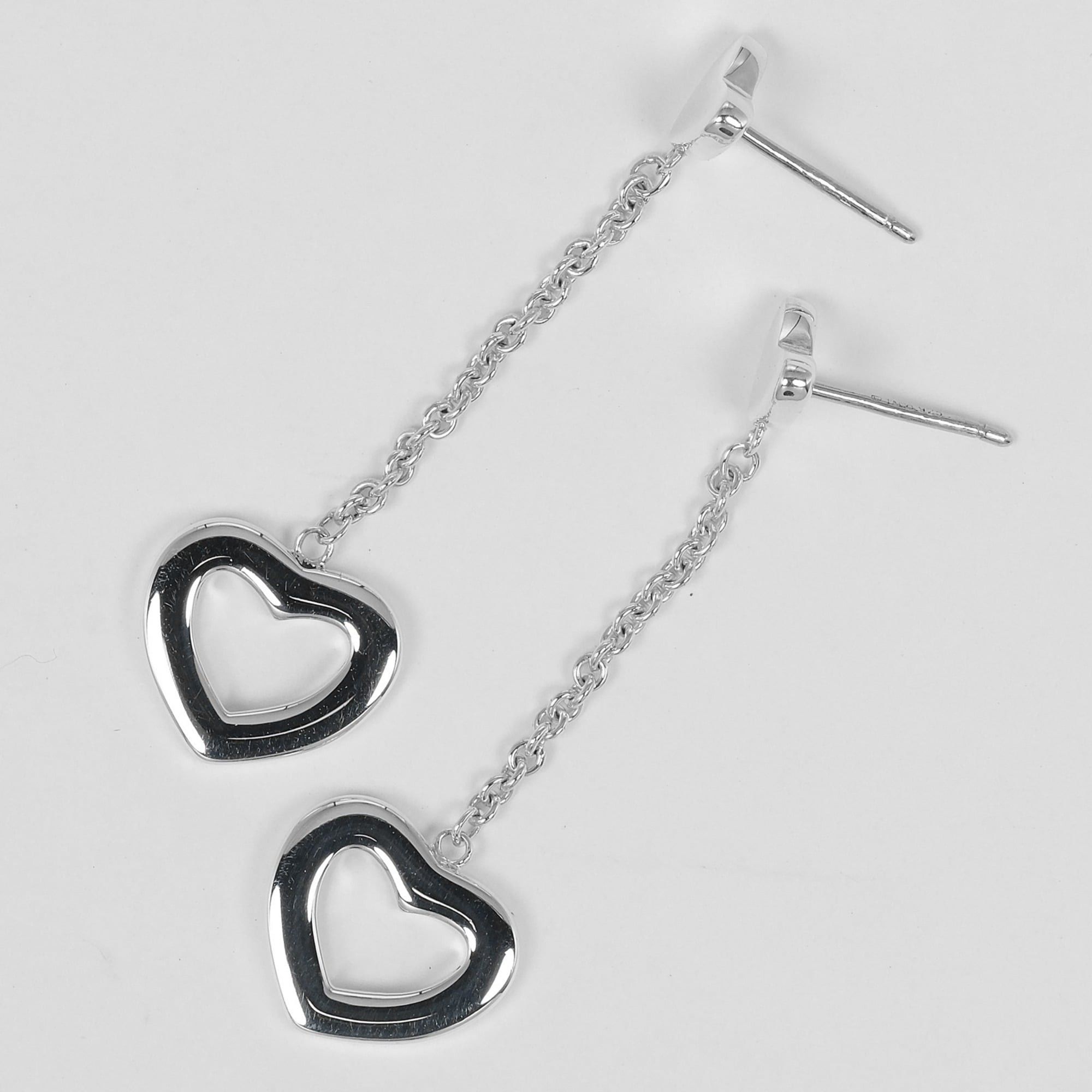Tiffany & Co. Tiffany earrings heart link drop silver 925 approx. 3.9g TIFFANY & Co. Size ONE SIZE - 4 Thumbnail