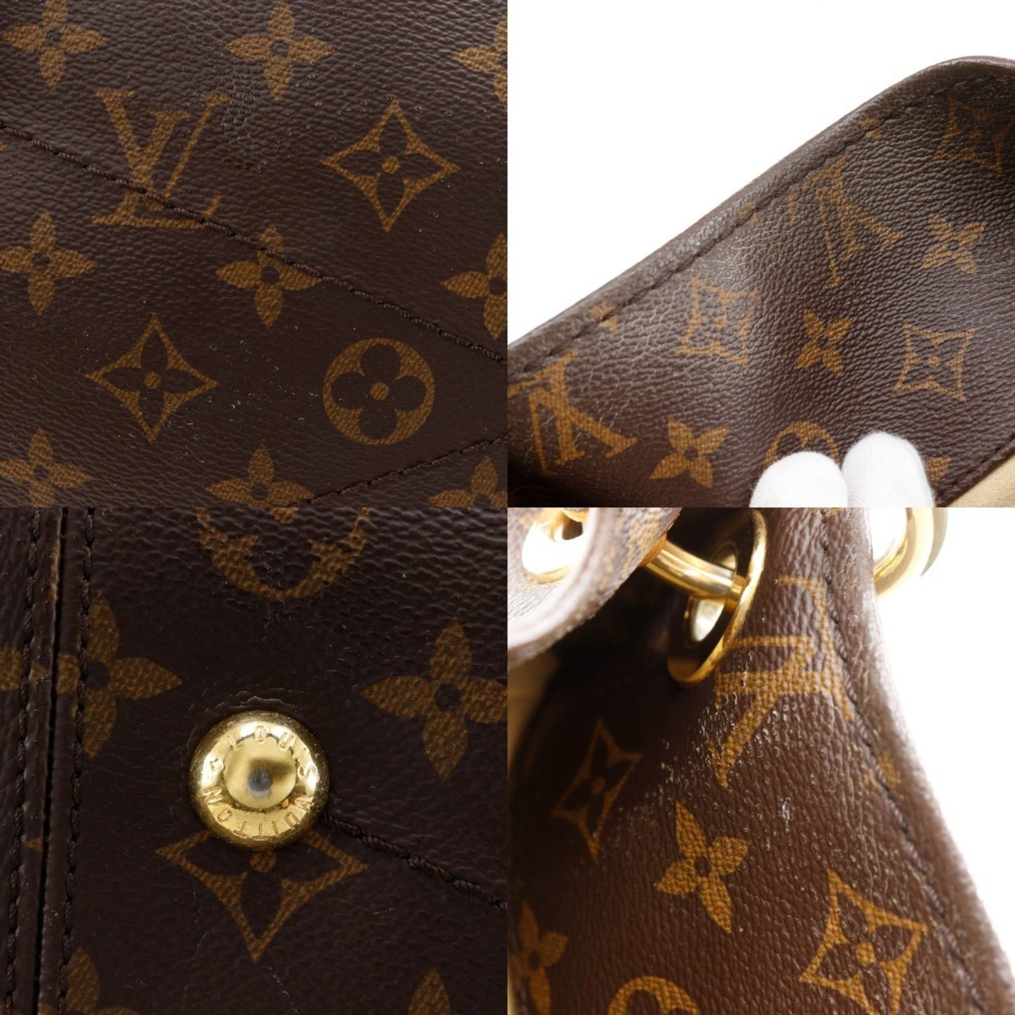 Louis Vuitton Louis Vuitton Arti MM Shoulder Bag M40249 Monogram Canvas Brown A4 Open Women's Size ONE SIZE - 13 Thumbnail
