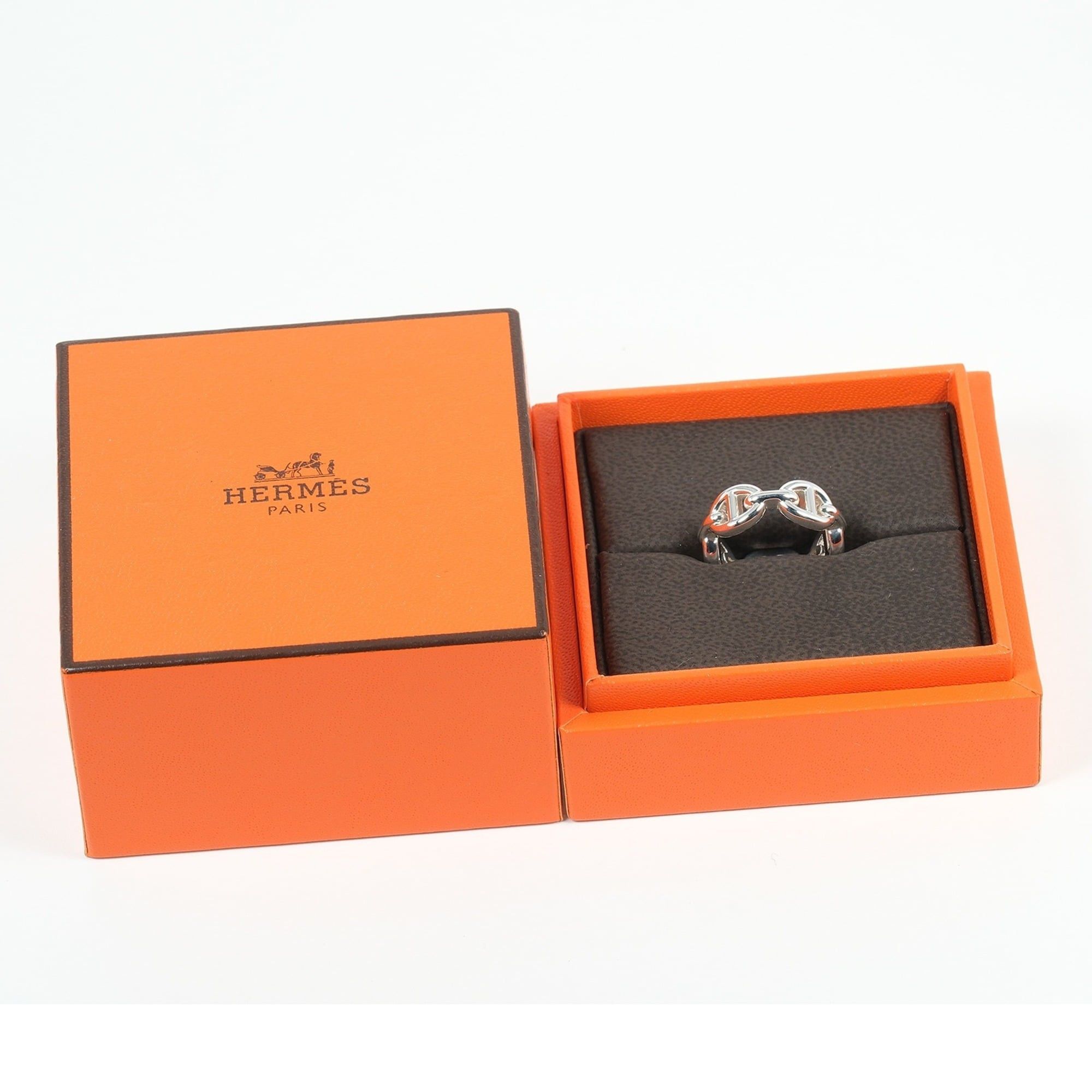 Hermes Hermes Ring Chaine d'Ancre Enchaine PM Size 8 Silver 925 Approx. 5.4g HERMES Size ONE SIZE - 10 Thumbnail
