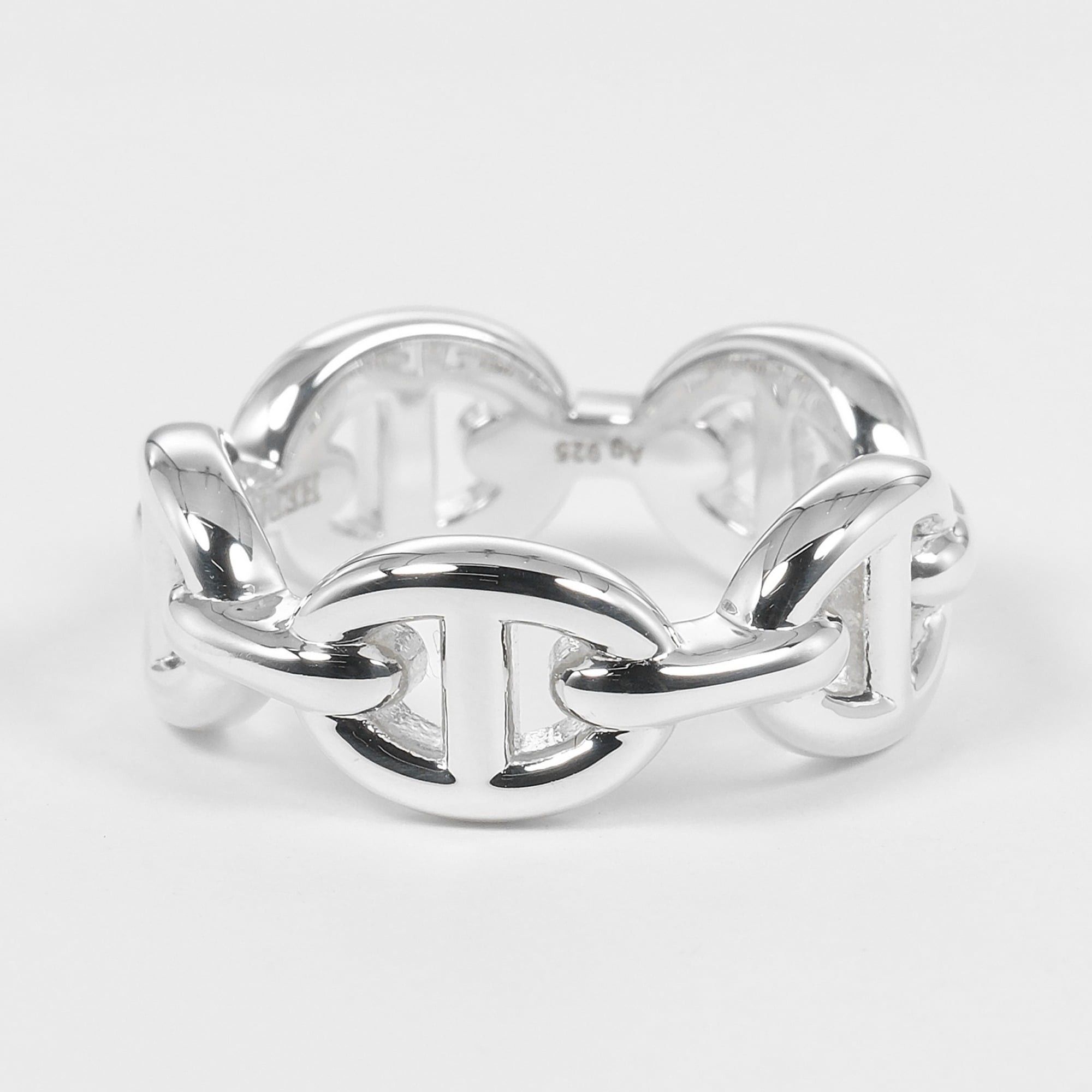Hermes Hermes Ring Chaine d'Ancre Enchaine PM Size 8 Silver 925 Approx. 5.4g HERMES Size ONE SIZE - 7 Thumbnail