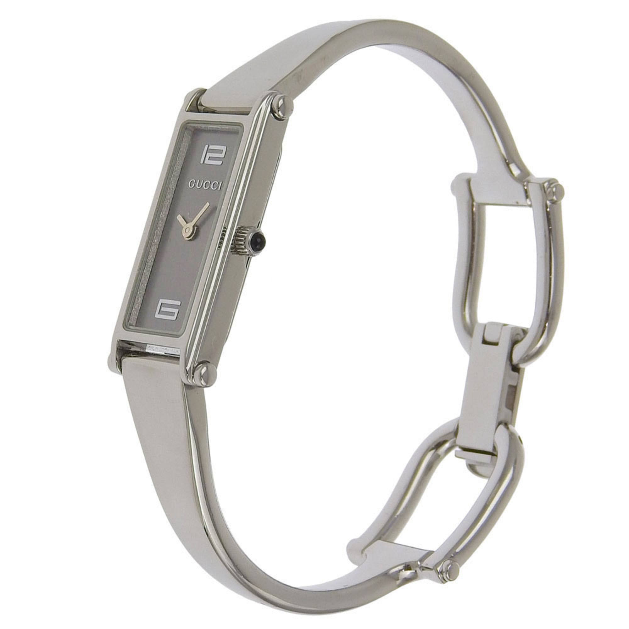 Gucci Gucci Watch 1500L Stainless Steel Quartz Analog Display Gray Dial Women's Size ONE SIZE - 2 Thumbnail