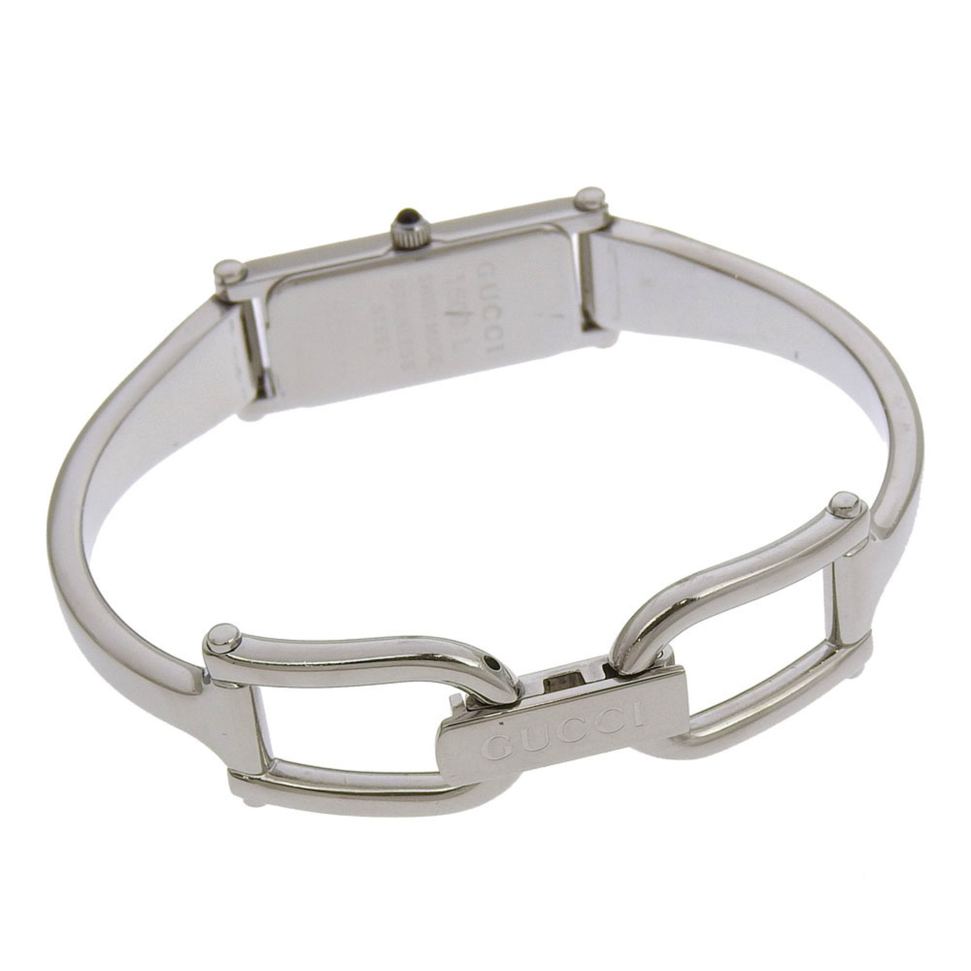 Gucci Gucci Watch 1500L Stainless Steel Quartz Analog Display Gray Dial Women's Size ONE SIZE - 5 Thumbnail