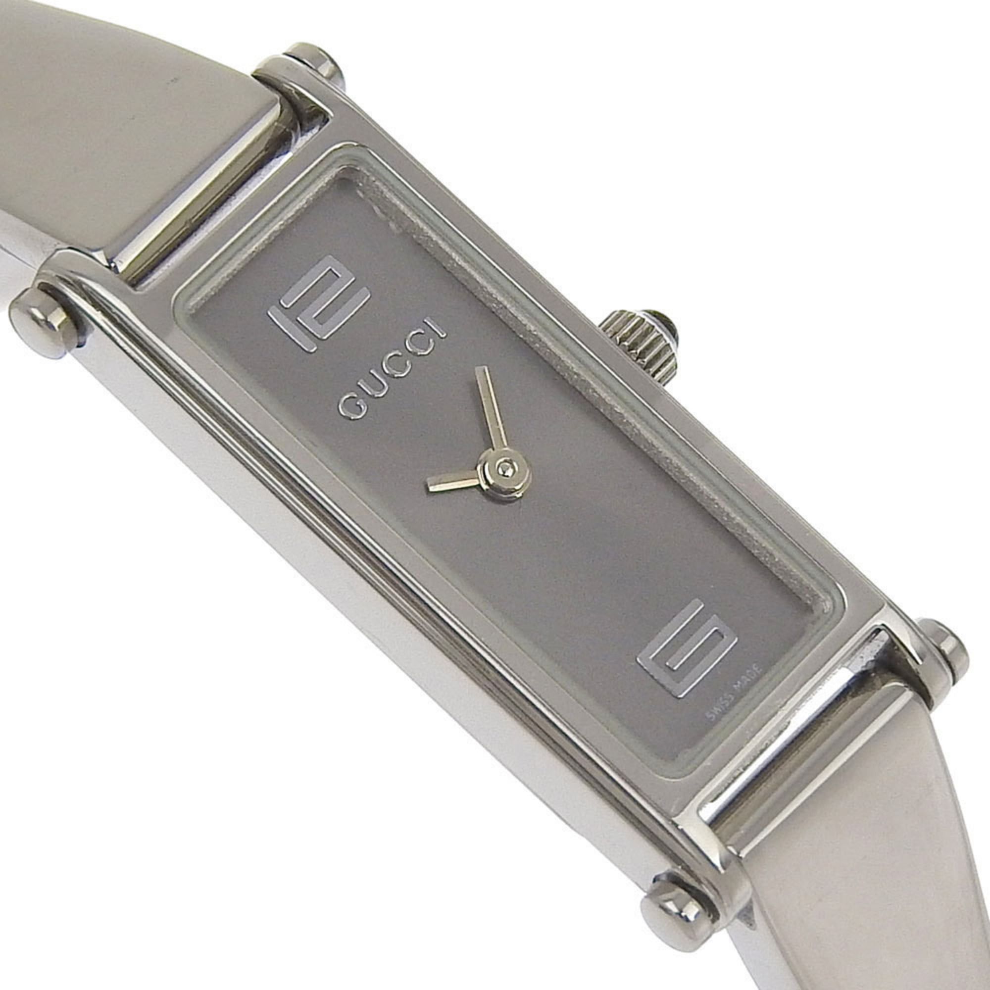 Gucci Gucci Watch 1500L Stainless Steel Quartz Analog Display Gray Dial Women's Size ONE SIZE - 3 Thumbnail