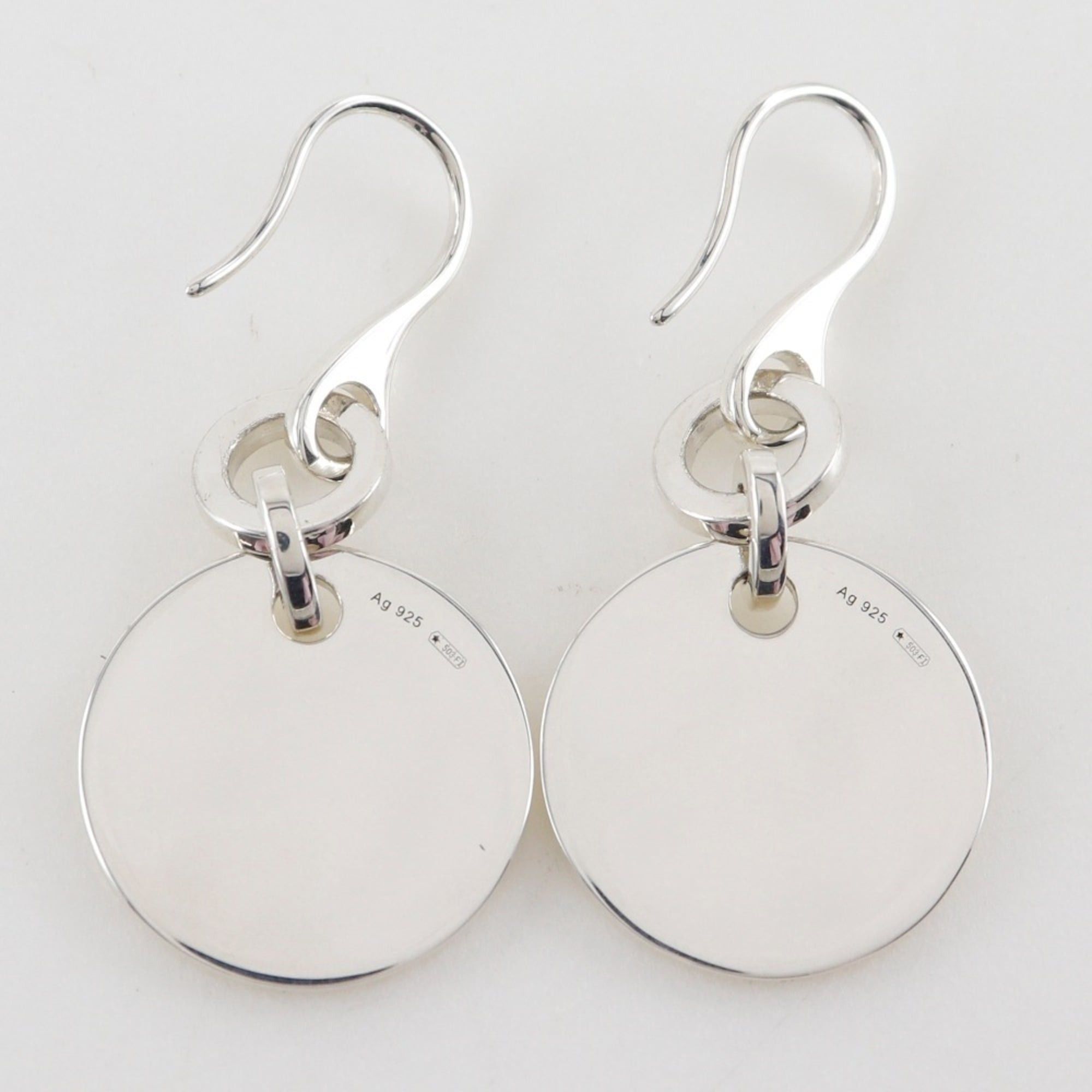 Gucci Gucci Trademark Earrings Logo Round Silver 925 Approx. 12.1g Women's Size ONE SIZE - 4 Thumbnail