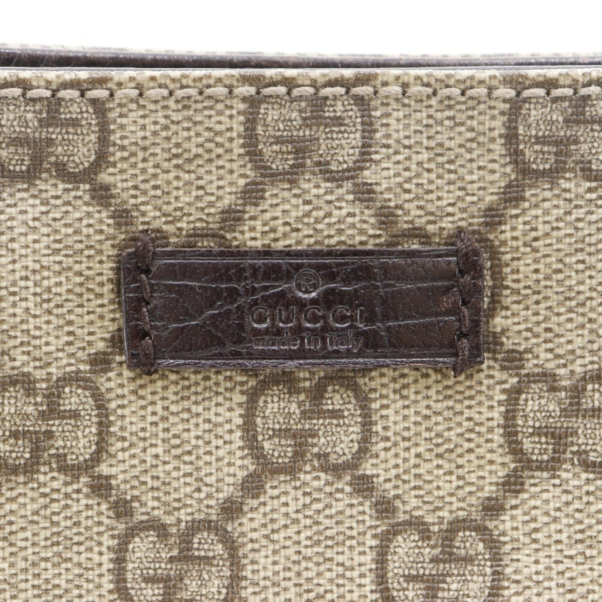 Gucci Gucci Tote Bag Handbag 117551 GG Supreme Canvas Brown A4 Magnetic Type Unisex Size ONE SIZE - 17 Thumbnail