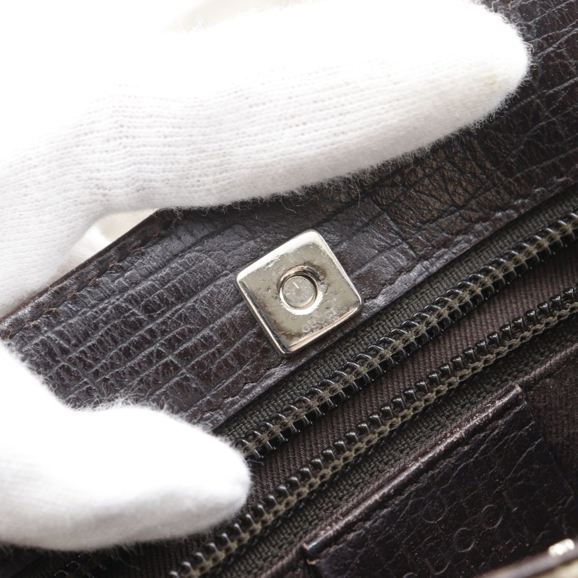 Gucci Gucci Tote Bag Handbag 117551 GG Supreme Canvas Brown A4 Magnetic Type Unisex Size ONE SIZE - 11 Thumbnail